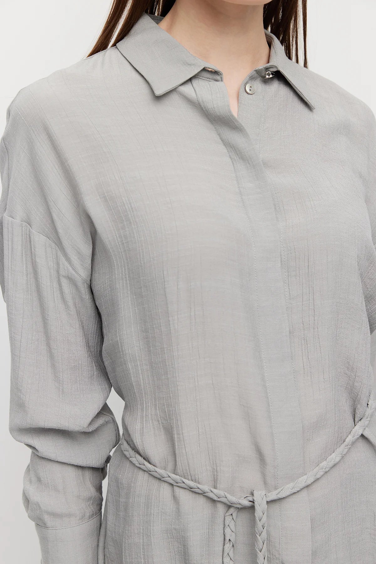 قميص تونيك نسائي بحزام