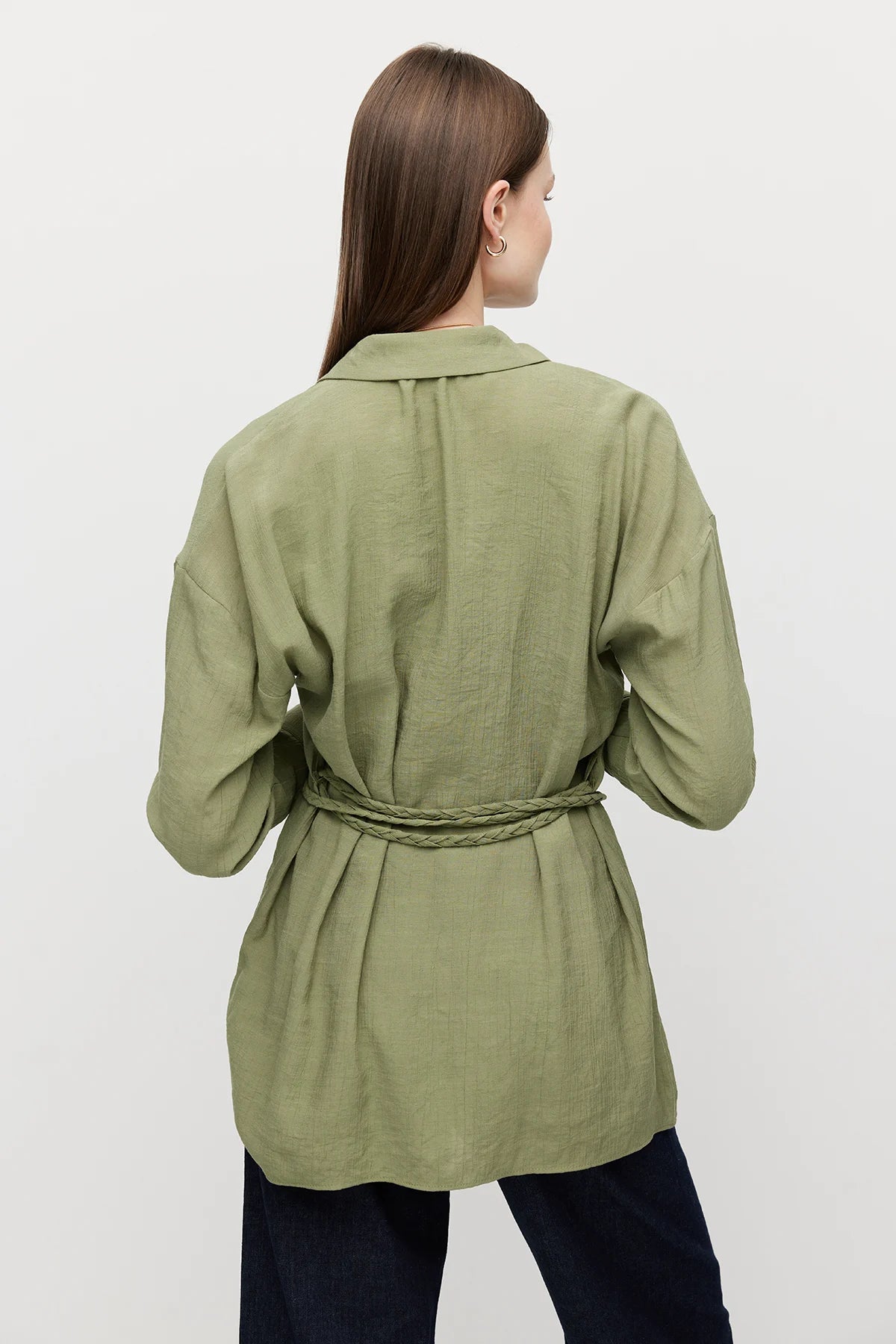 قميص تونيك نسائي بحزام