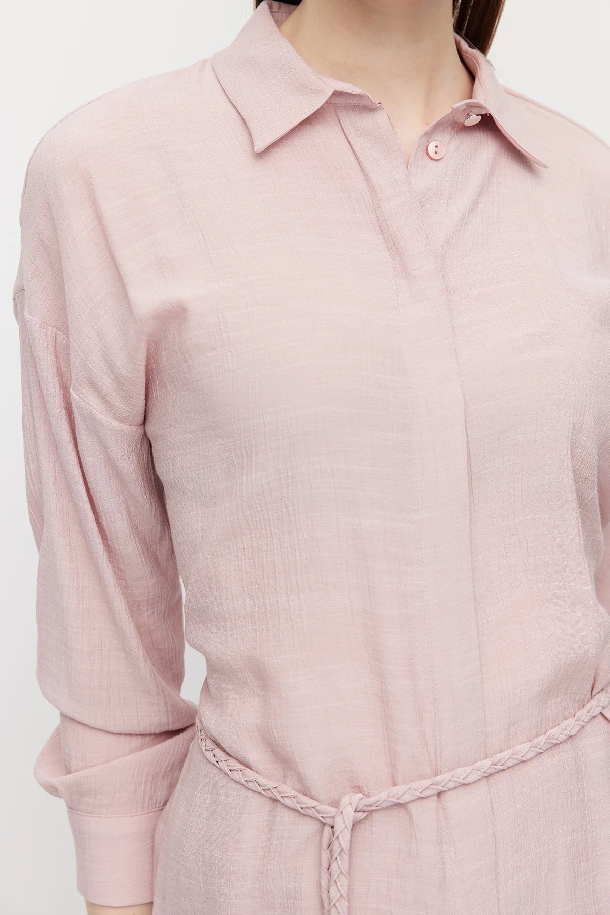 قميص تونيك نسائي بحزام