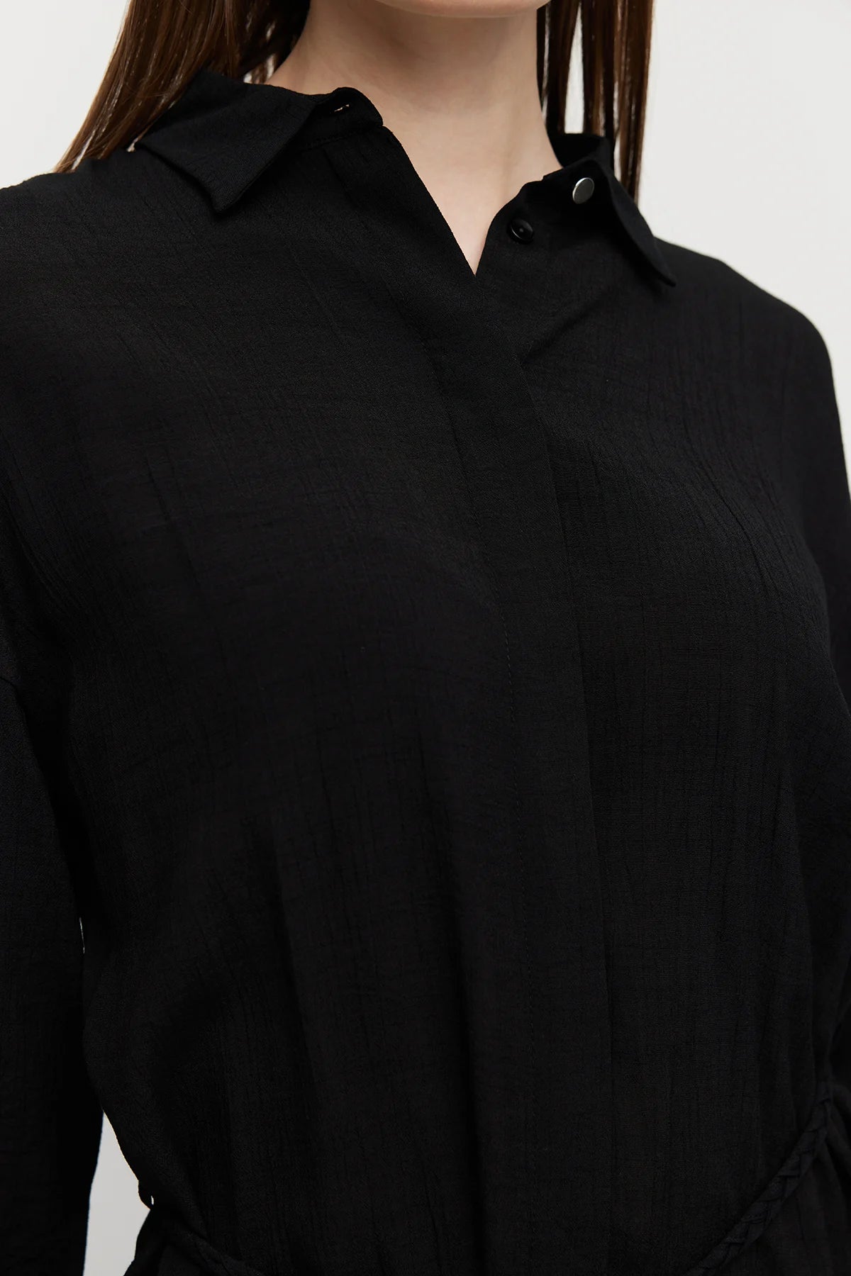 قميص تونيك نسائي بحزام