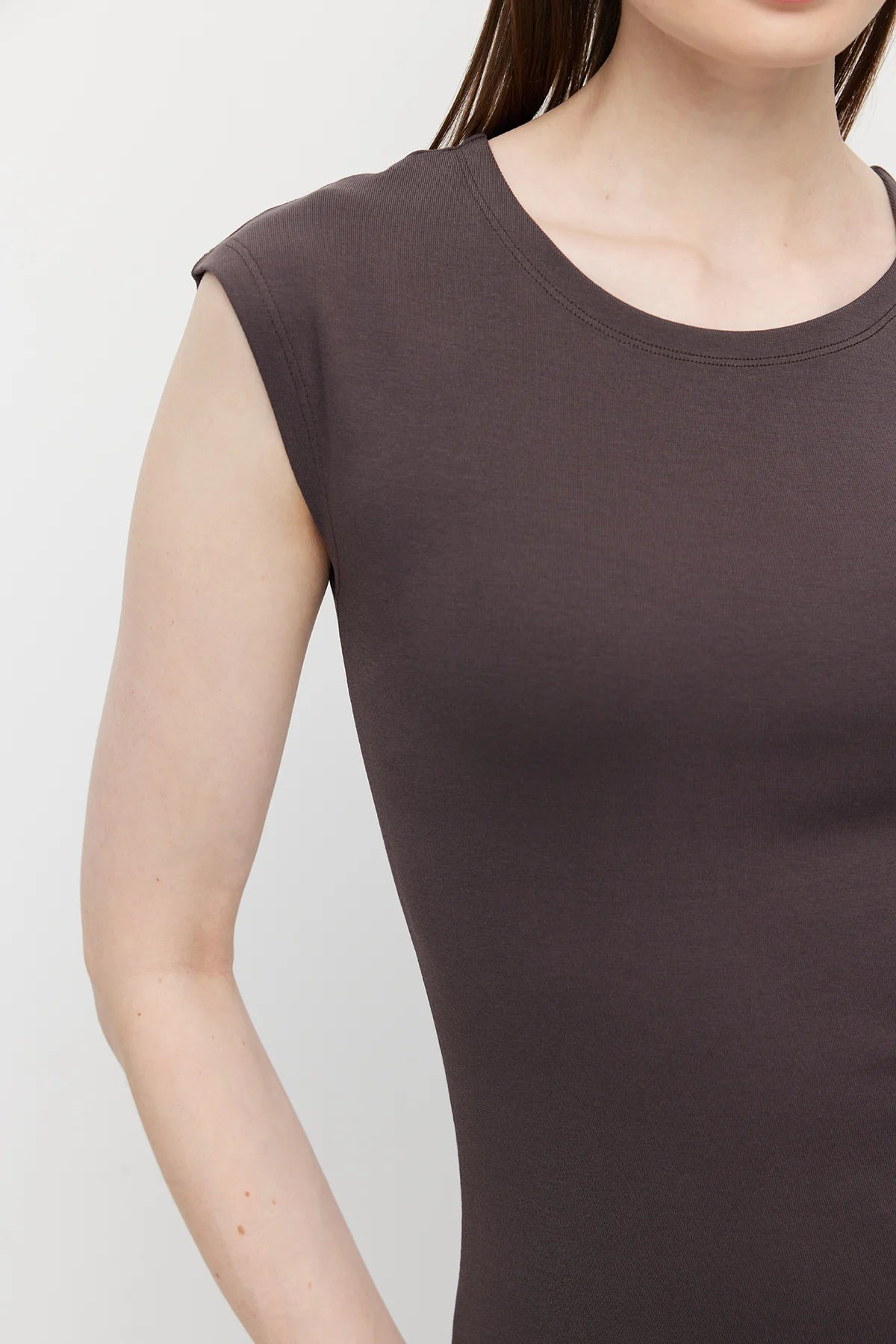 Women's Midi Length Ribbed Dress