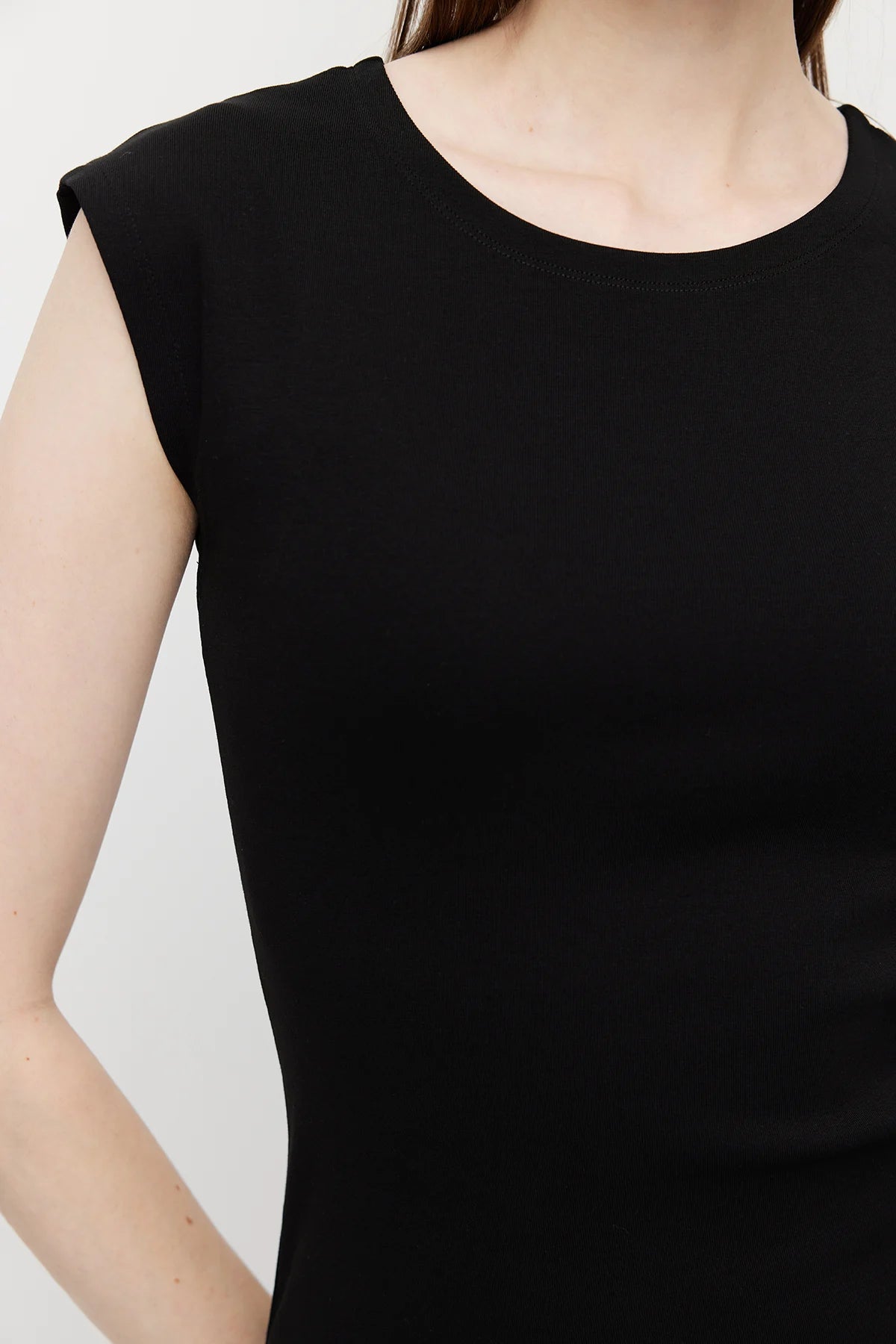 Women's Midi Length Ribbed Dress