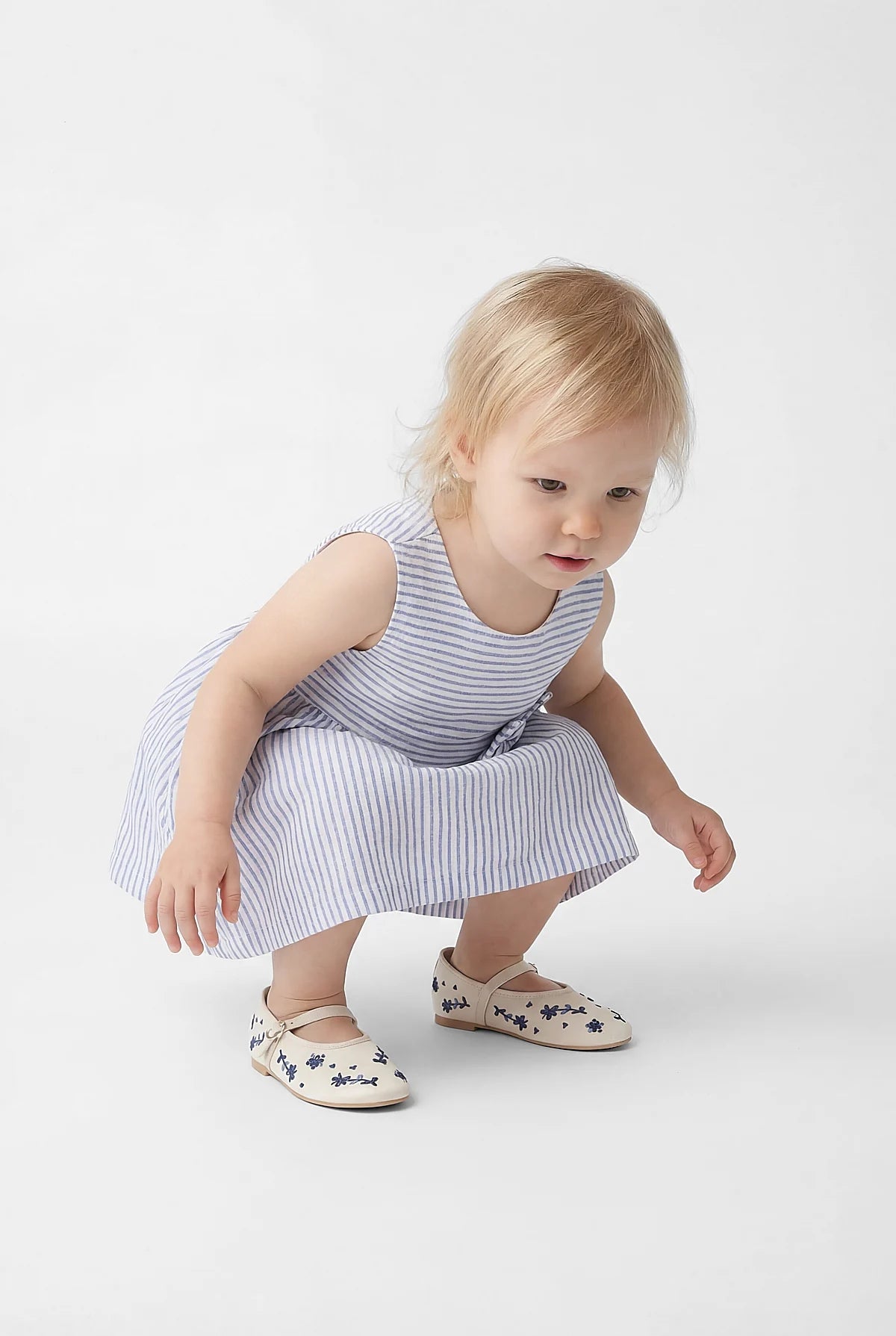 Girl's Dress with Bow Detail