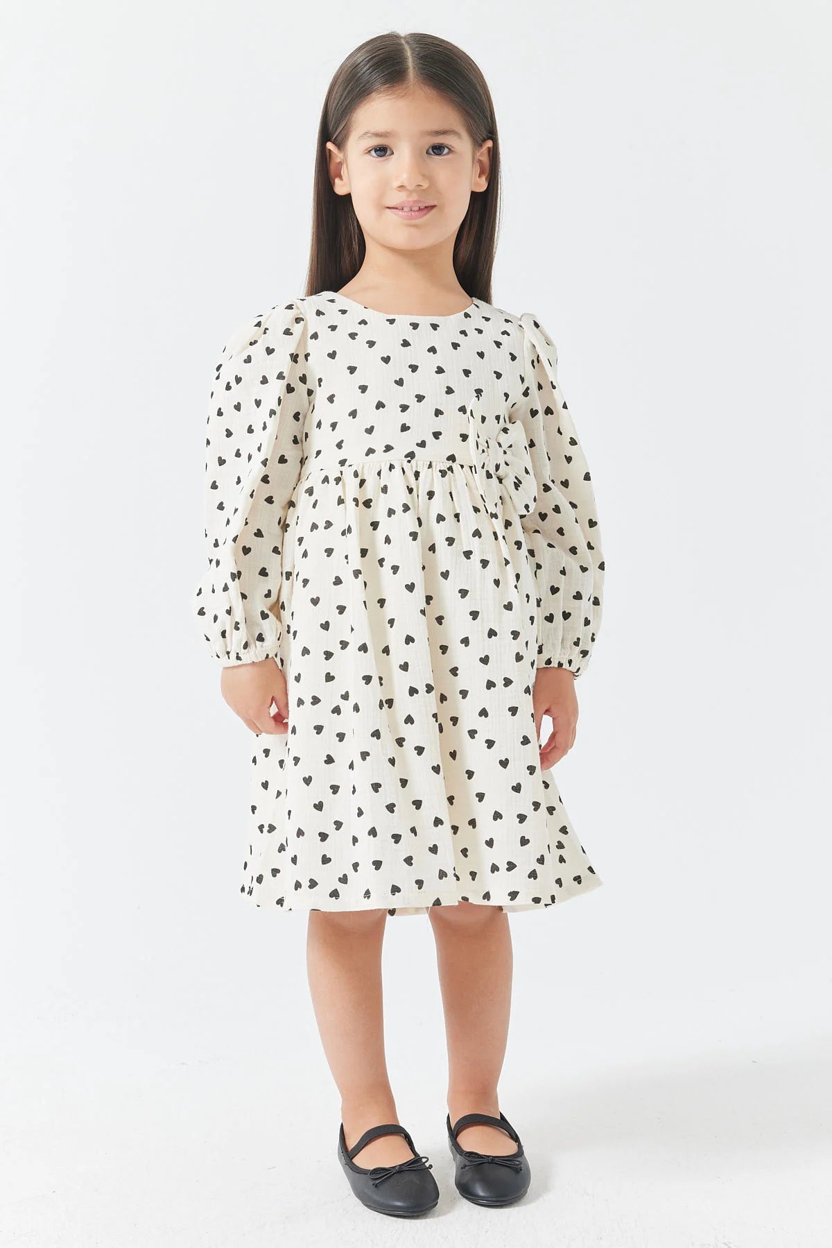 Girl's Heart Print Dress