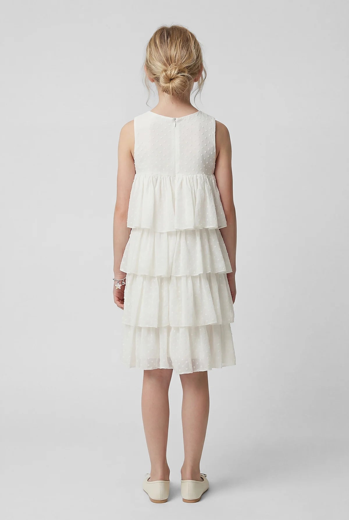 Girl's Multi-Layered Ruffled Dress