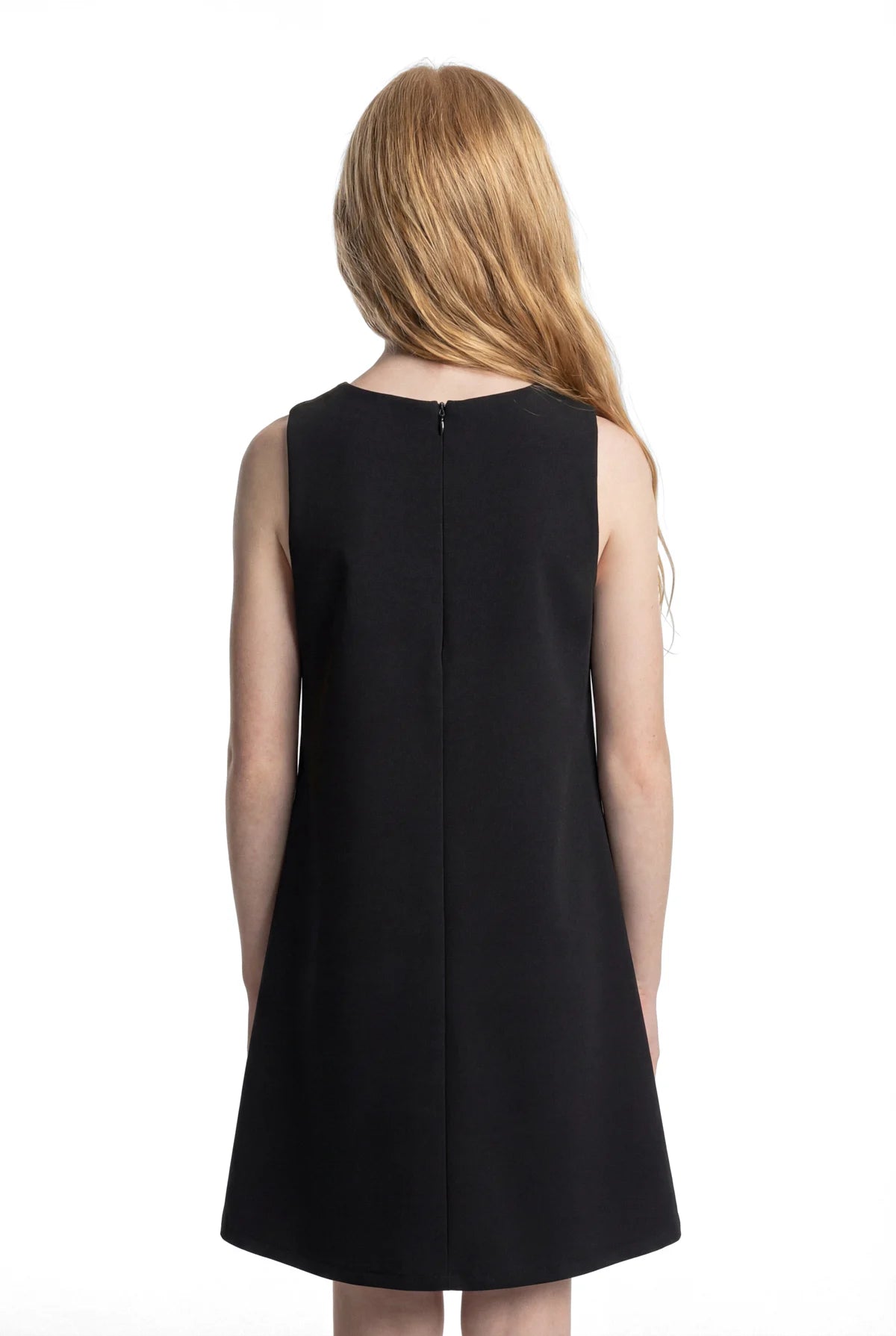 Girl's Sleeveless Dress with Bow Detail