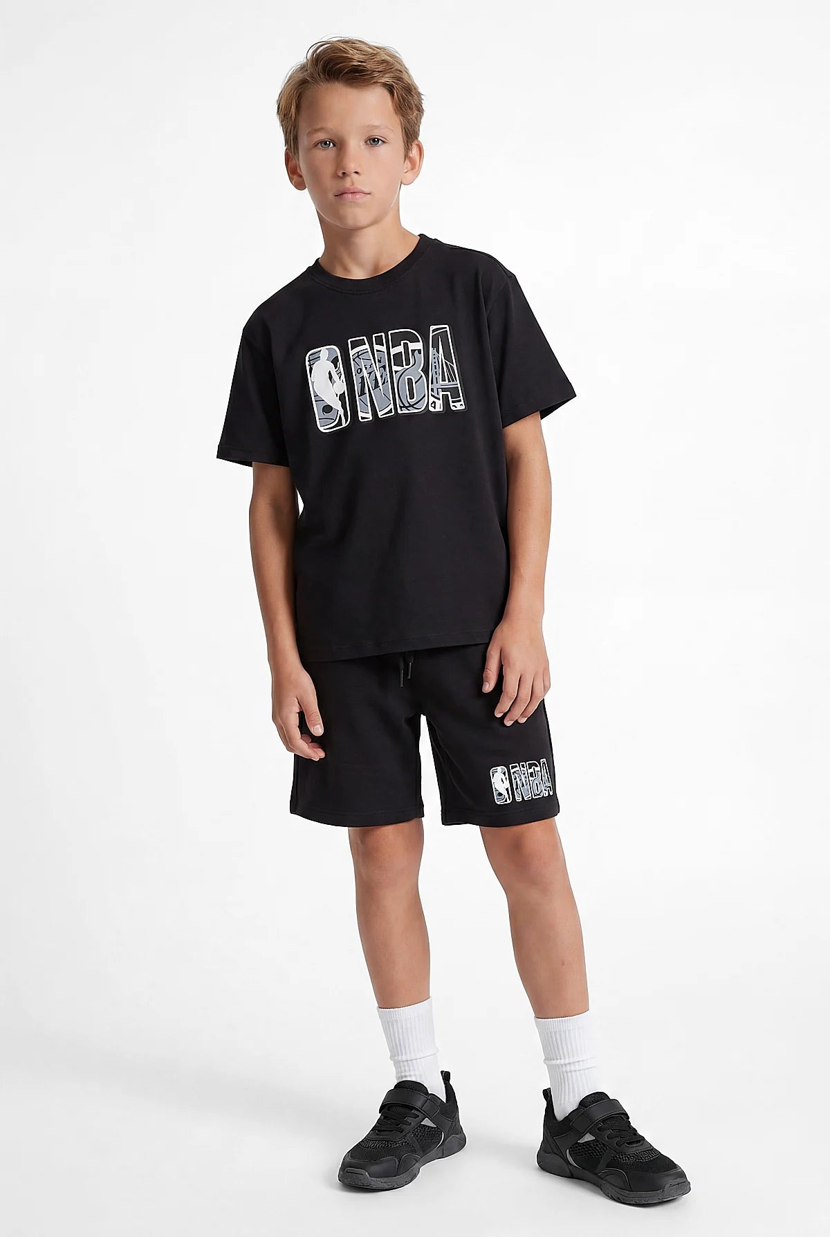 NBA Baskılı Çocuk Şort Takımı