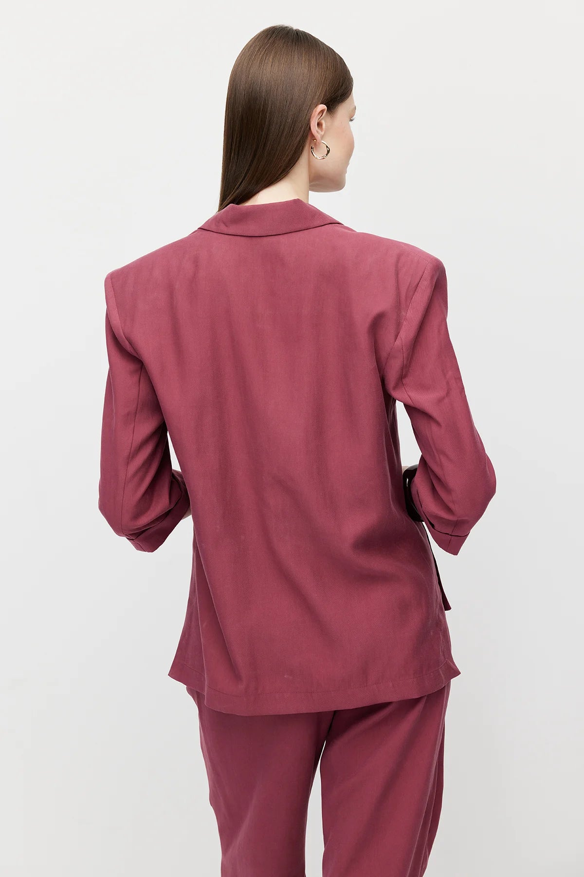 Women's Linen-Look Unlined Oversize Jacket