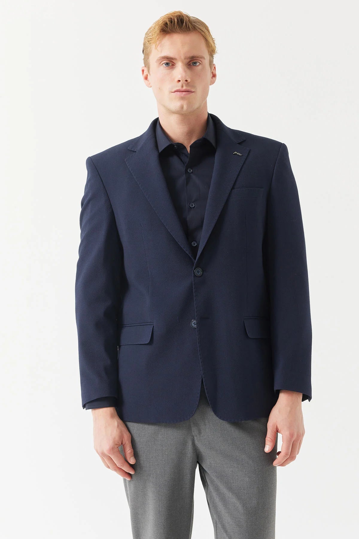 سترة رجالية ذات ياقة أحادية