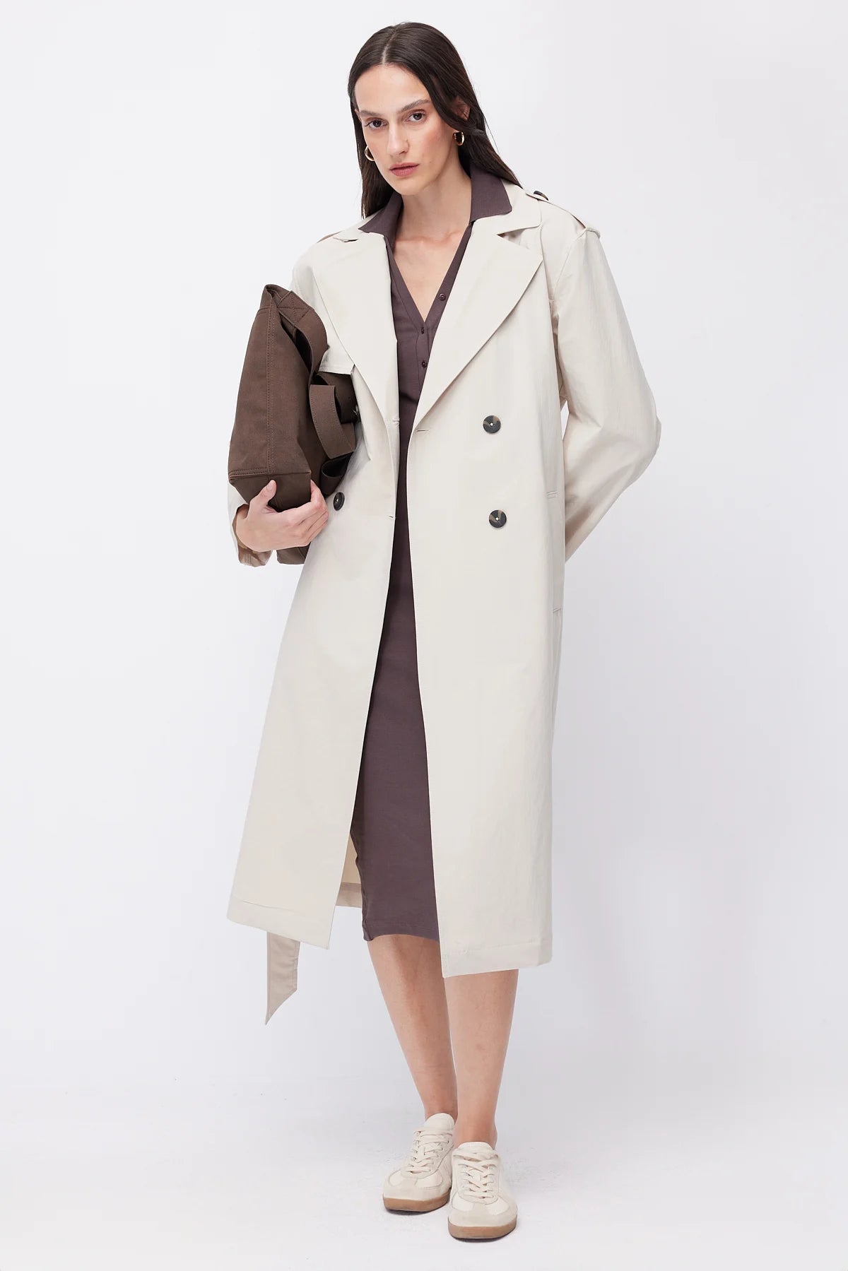 Women's Belted Trench Coat