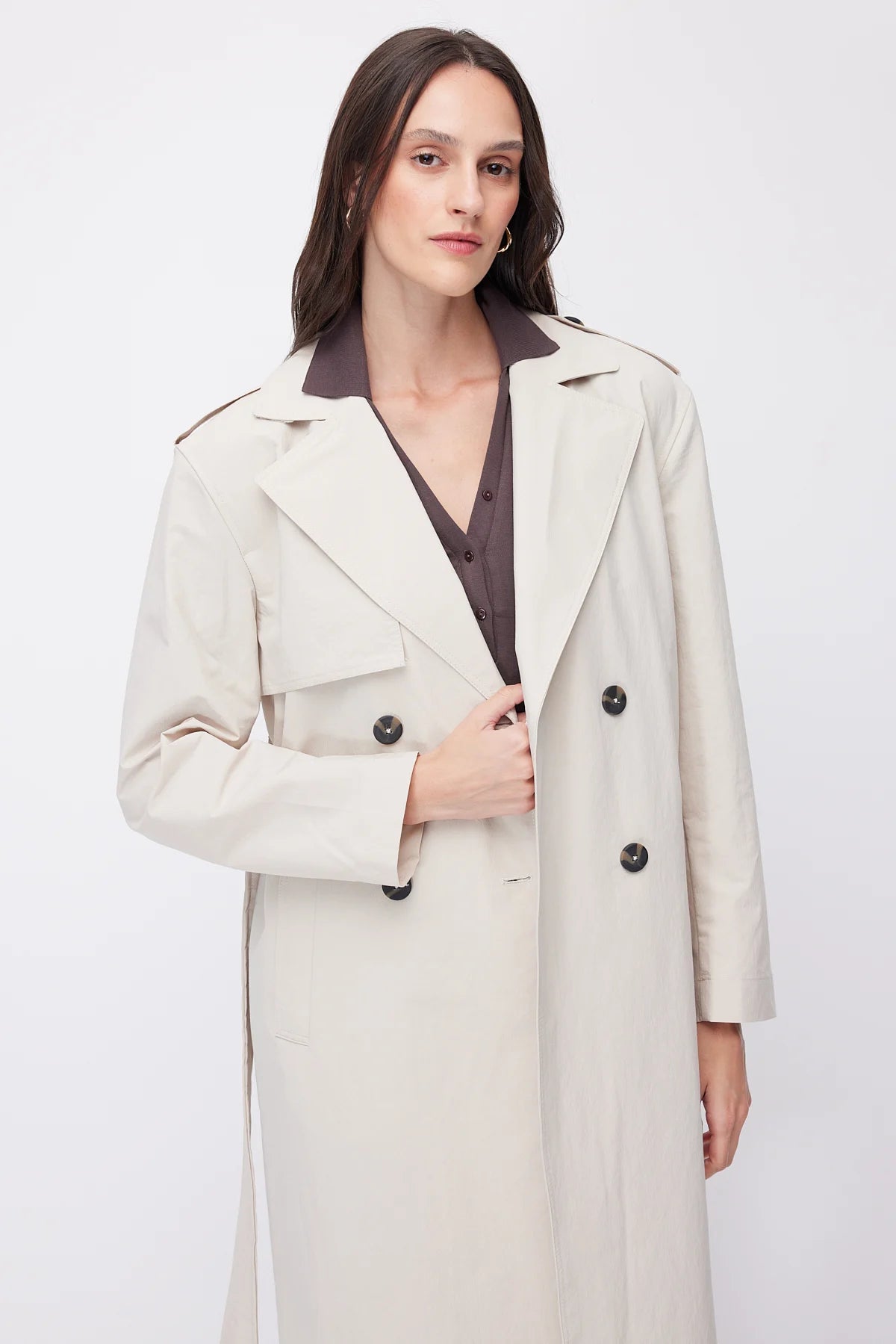 Women's Belted Trench Coat