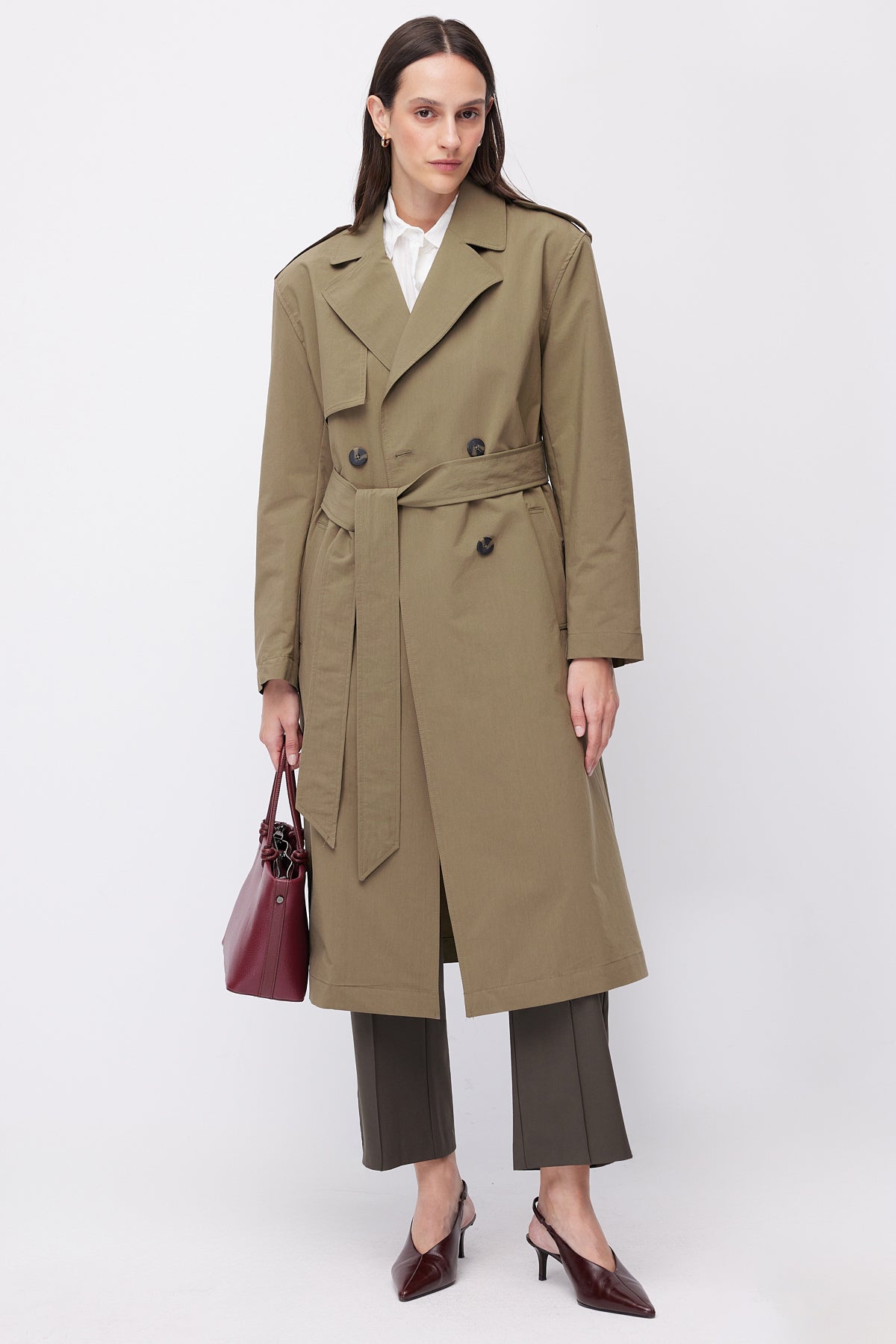 Women's Belted Trench Coat