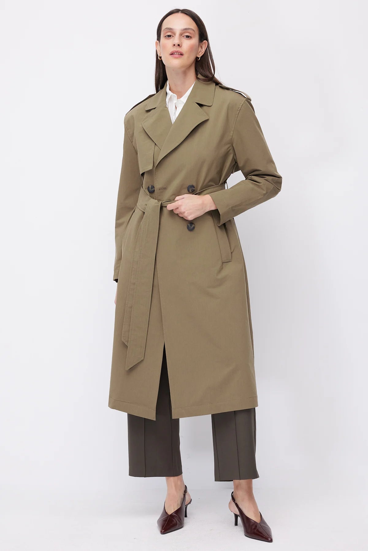Women's Belted Trench Coat