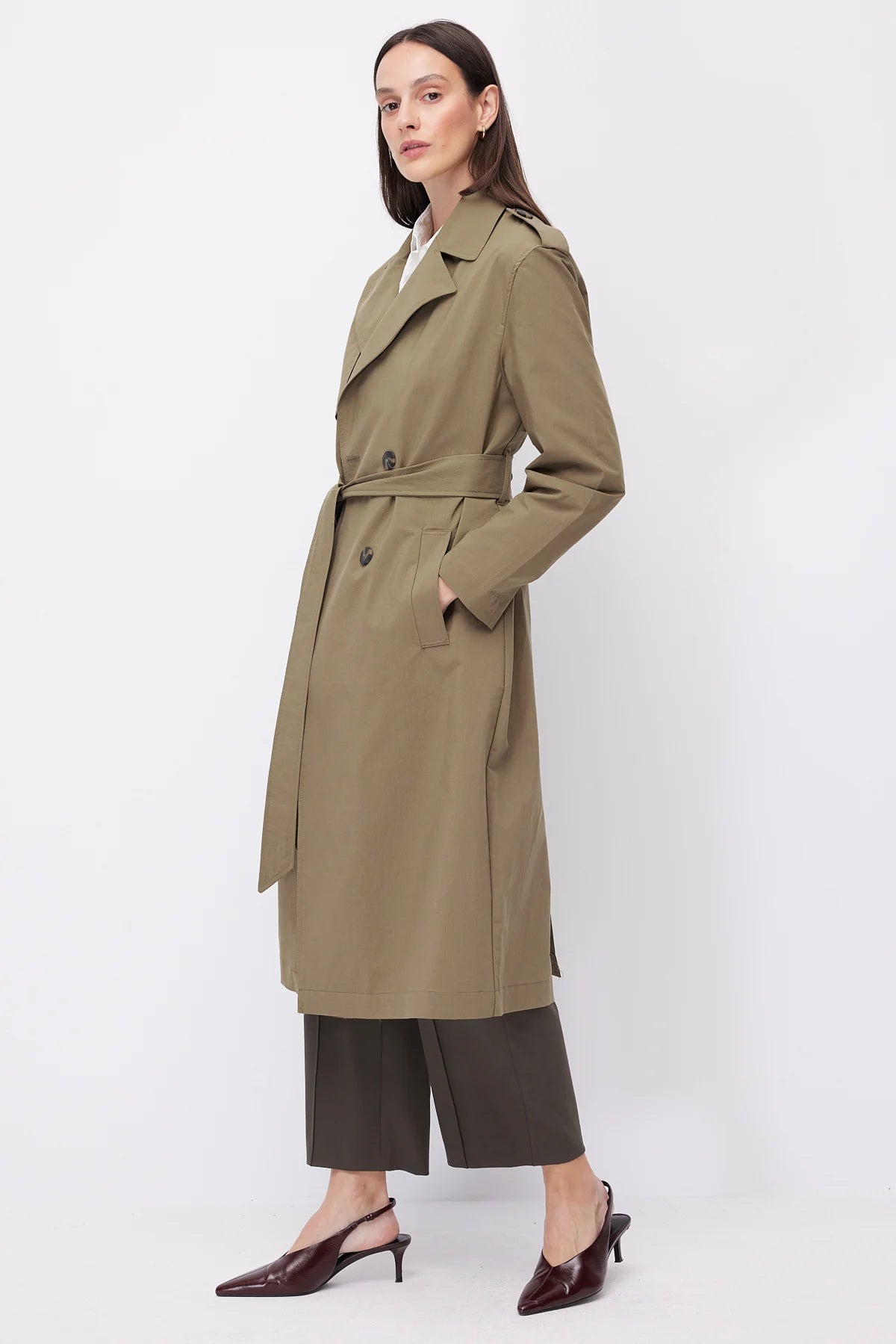 Women's Belted Trench Coat
