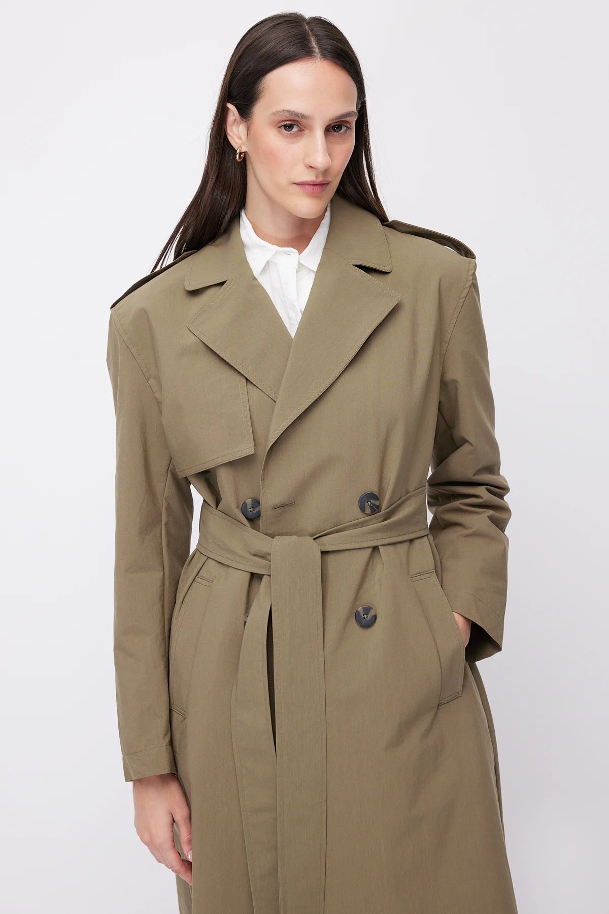 Women's Belted Trench Coat