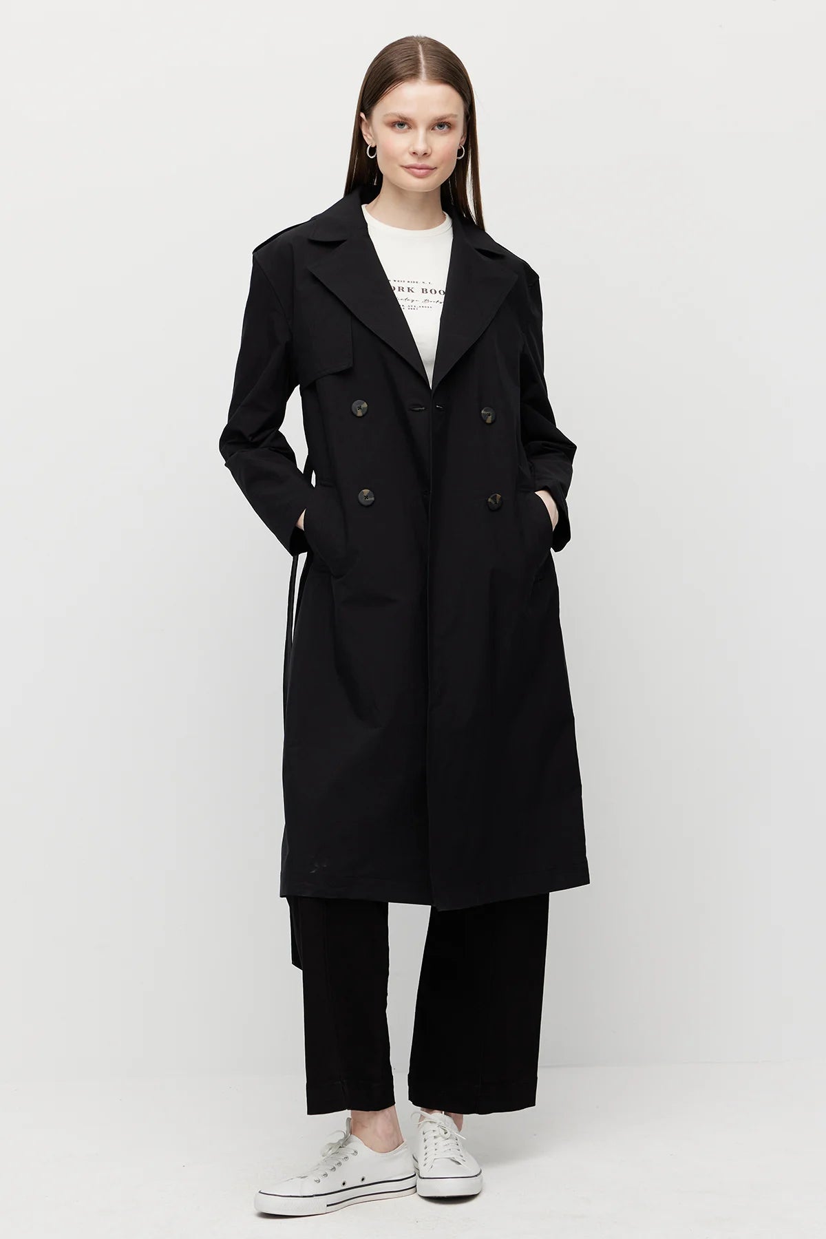 Women's Belted Trench Coat
