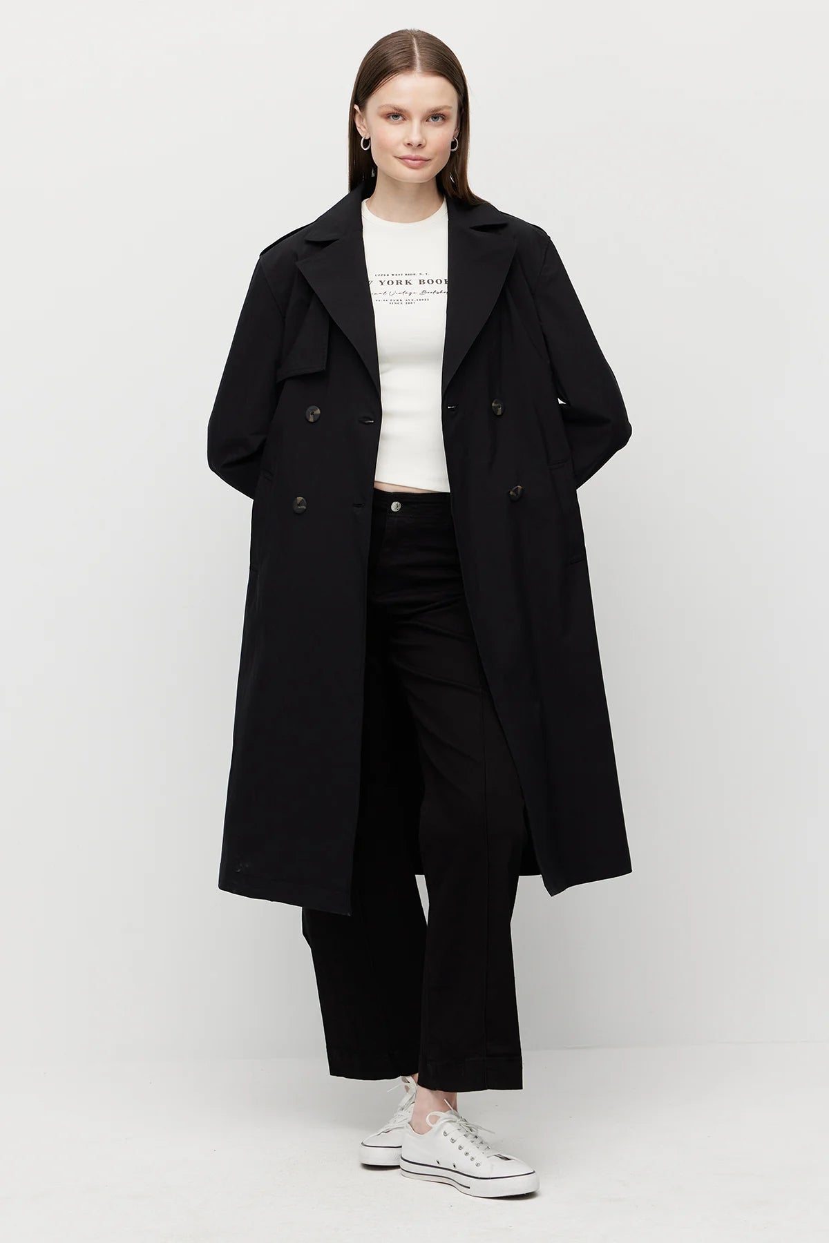 Women's Belted Trench Coat
