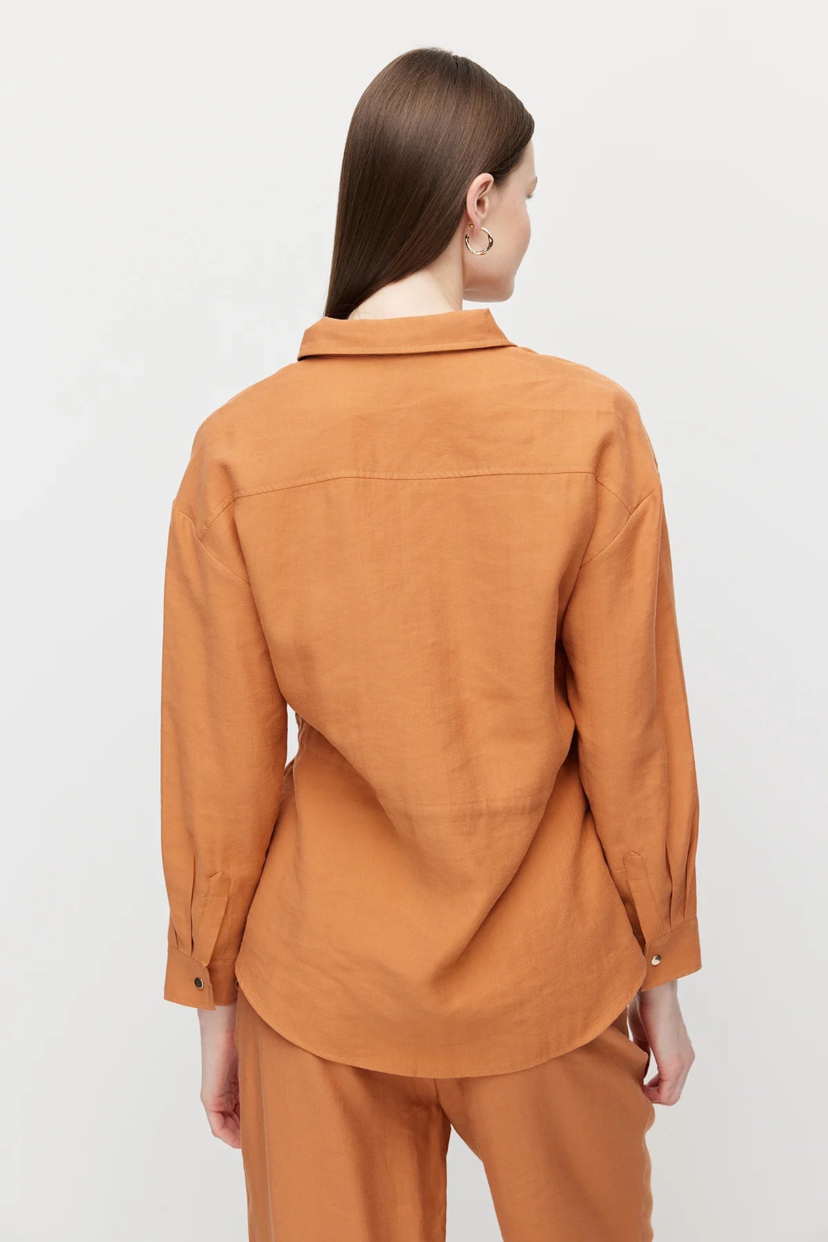 Women's Belted Shirt with Pockets