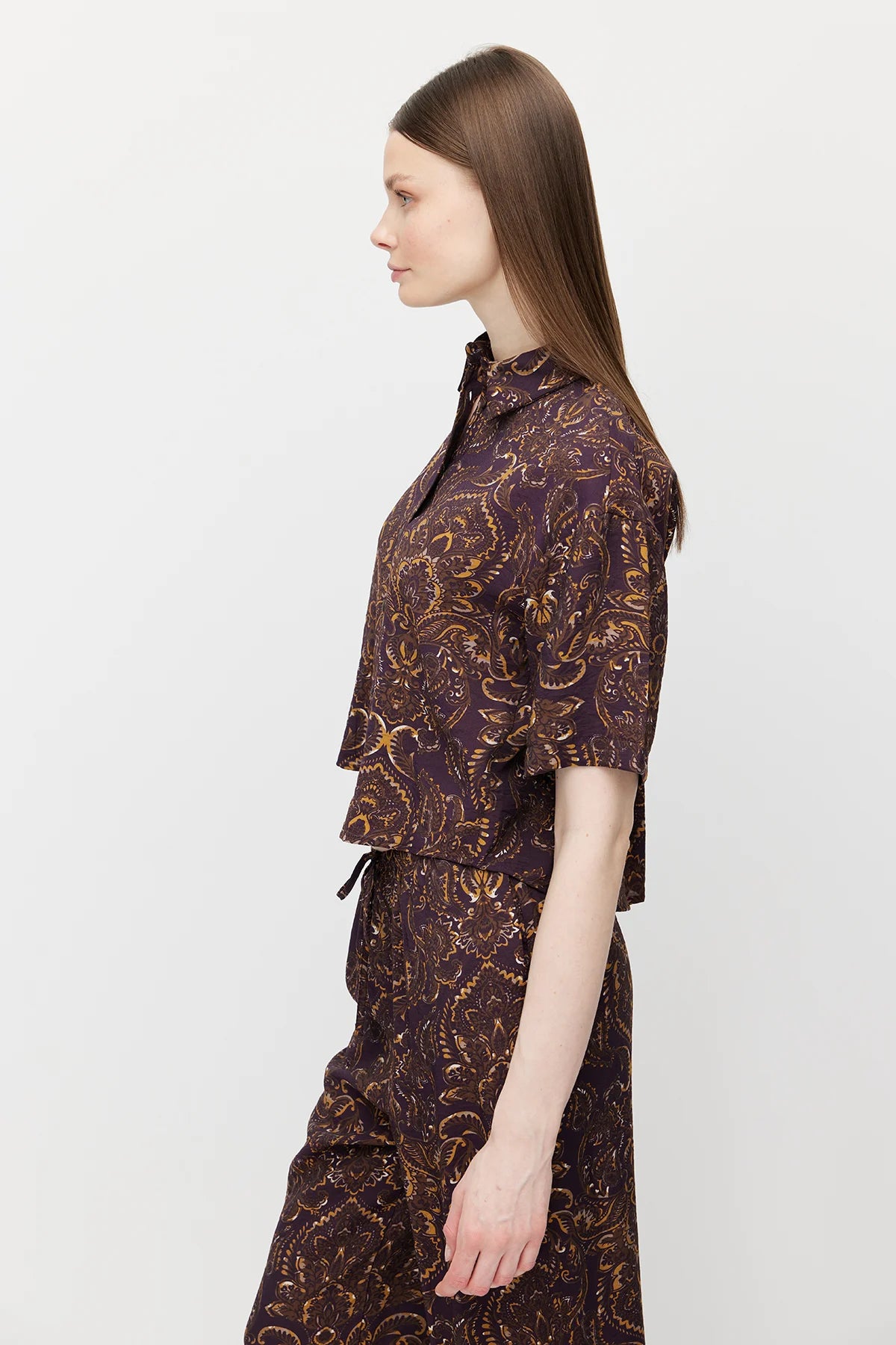 Women's Patterned Short Shirt