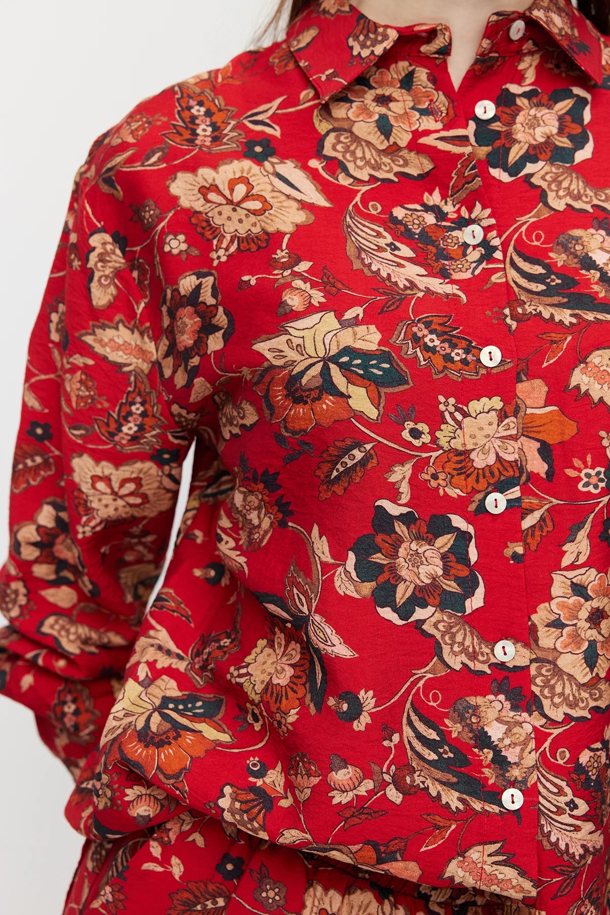 Women's Patterned Long Shirt