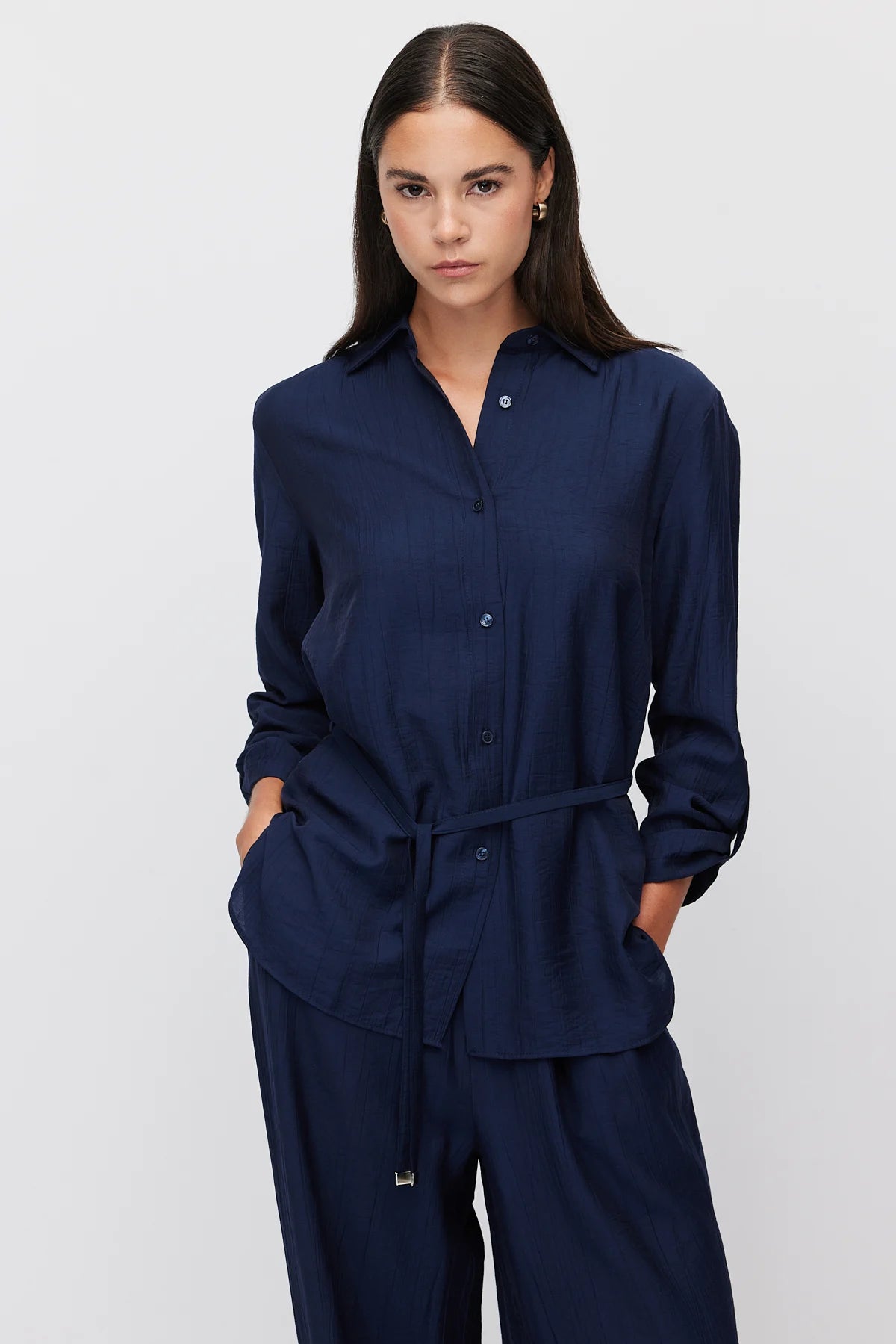 Women's Relaxed Fit Textured Shirt