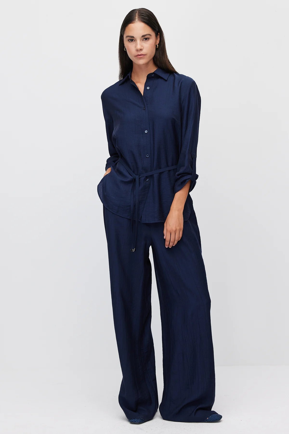 Women's Relaxed Fit Textured Shirt