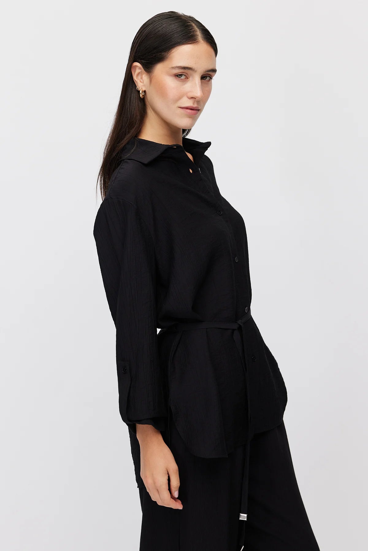 Women's Relaxed Fit Textured Shirt