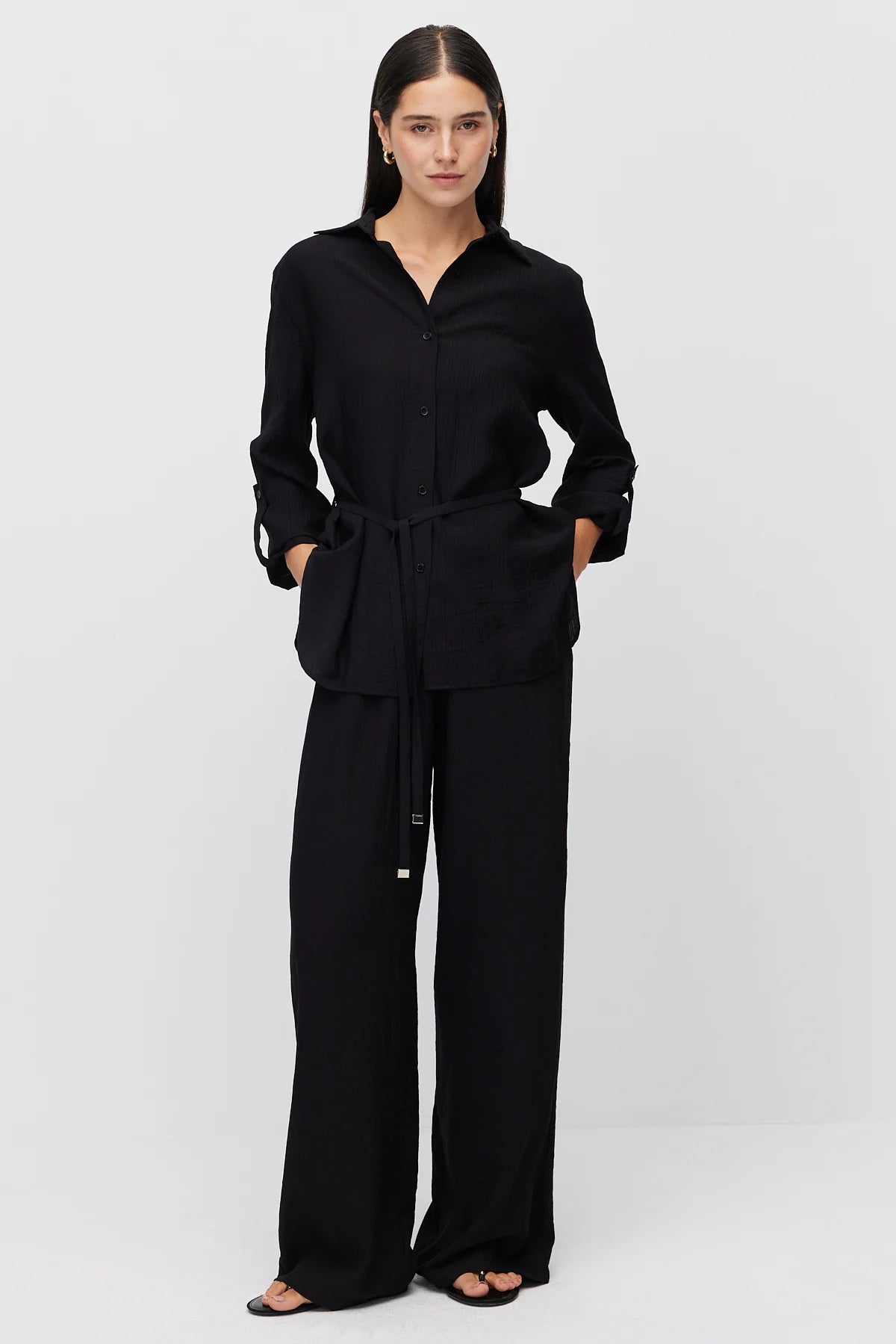 Women's Relaxed Fit Textured Shirt