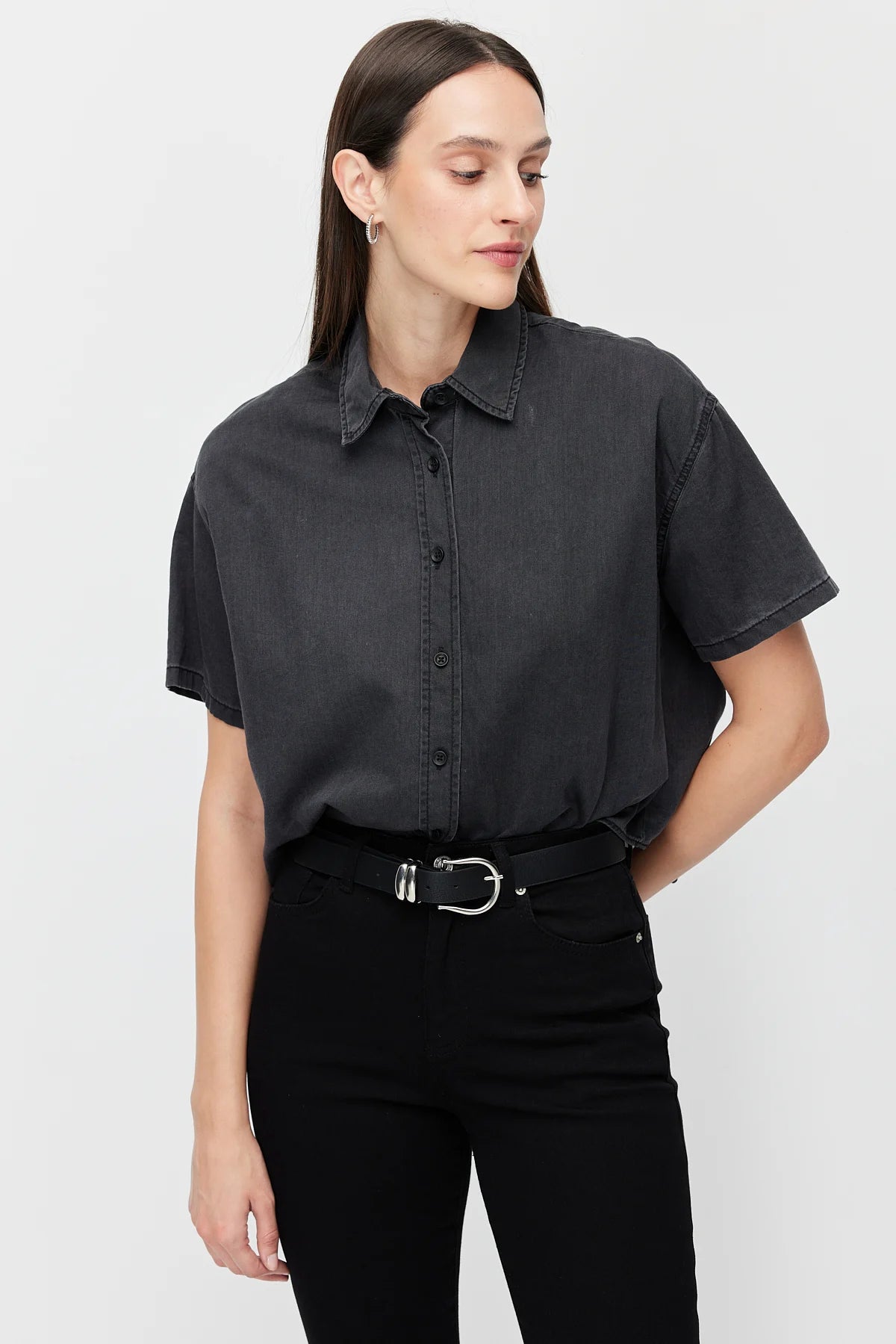 Women's Oversize Denim Shirt