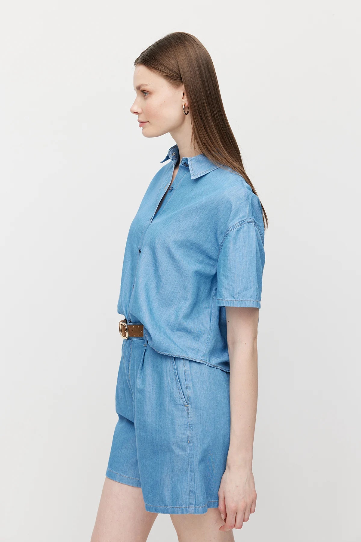 Women's Oversize Denim Shirt