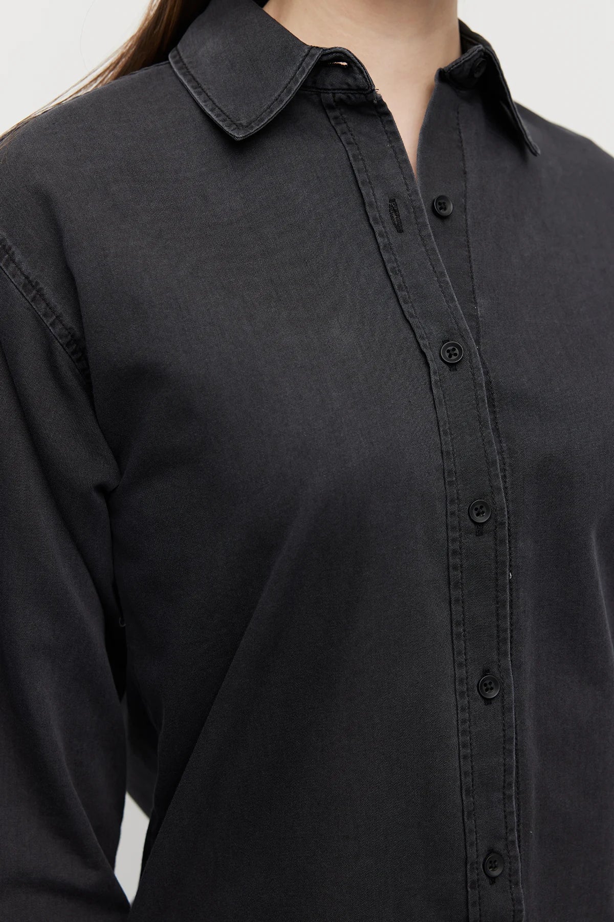 Women's Basic Denim Shirt