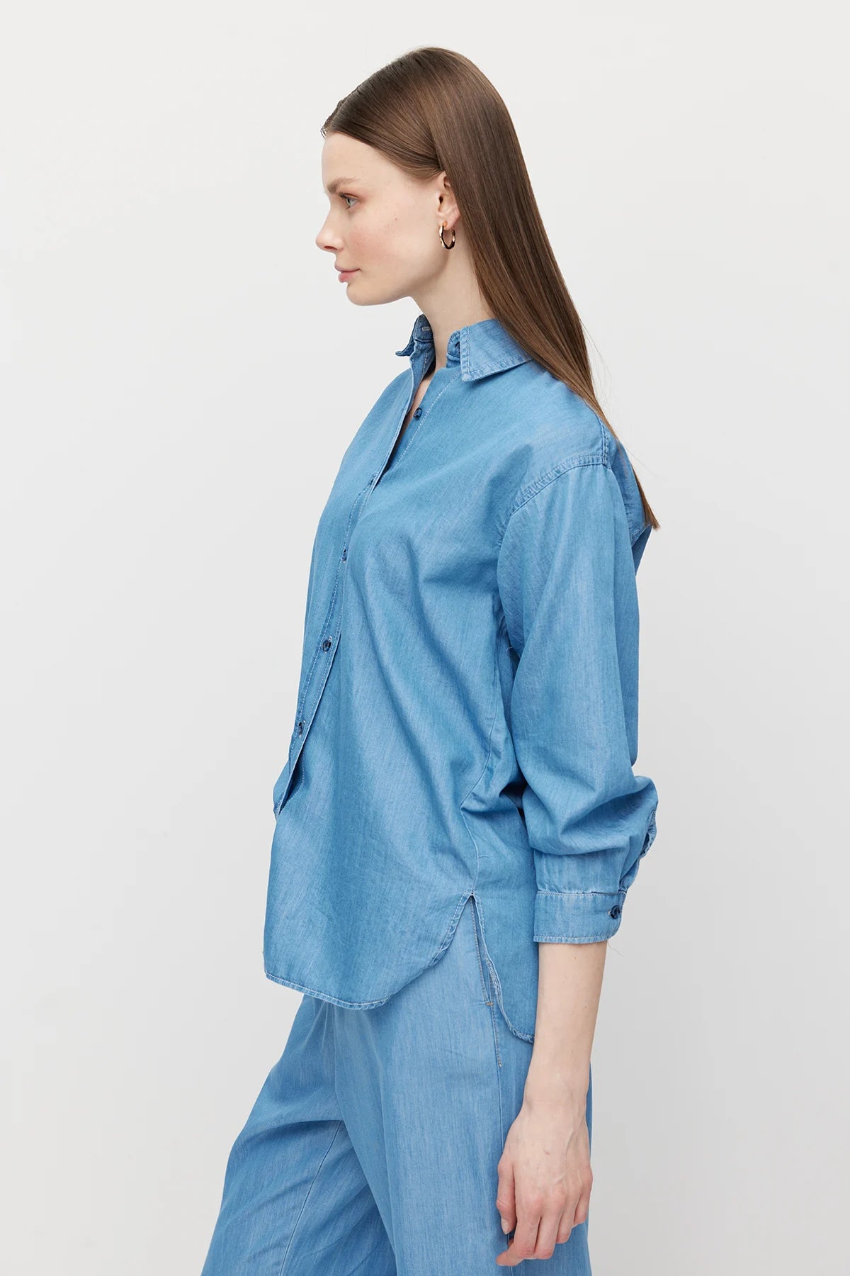 Women's Basic Denim Shirt