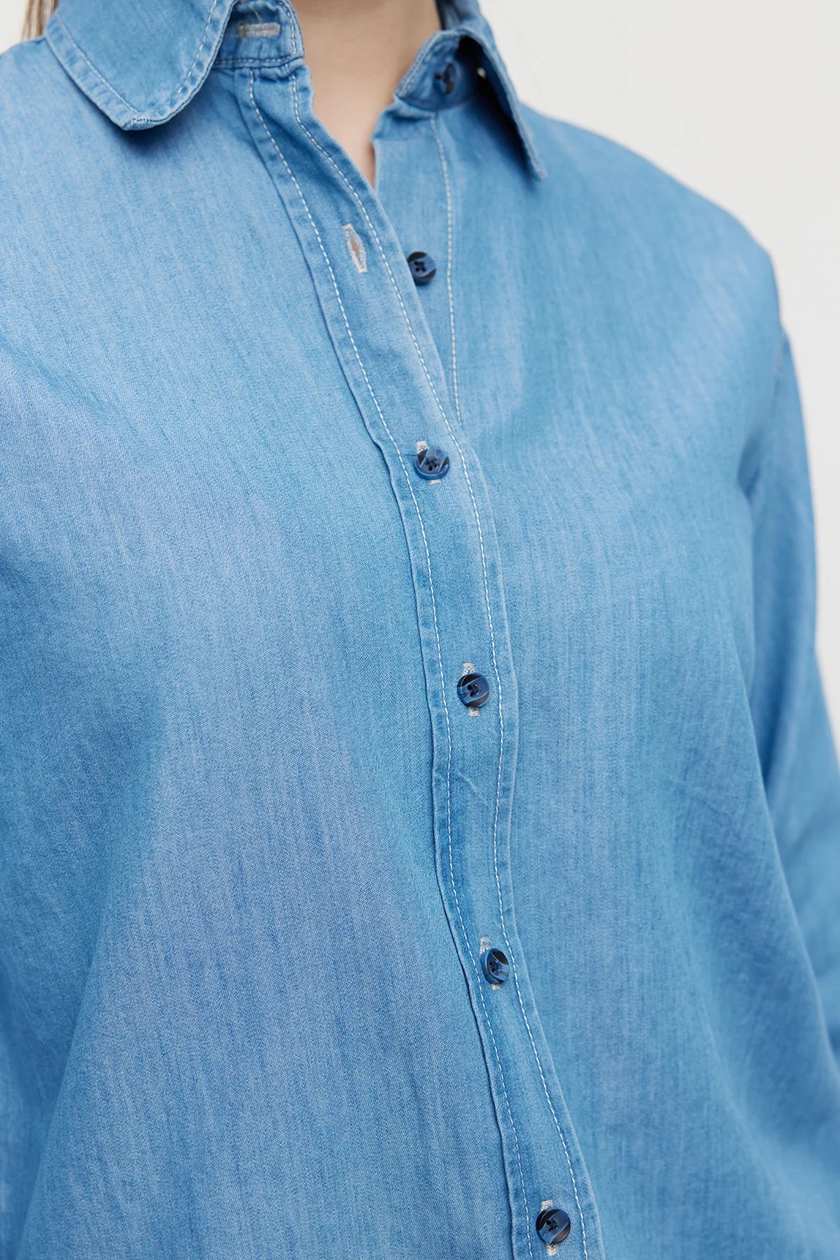 Women's Basic Denim Shirt