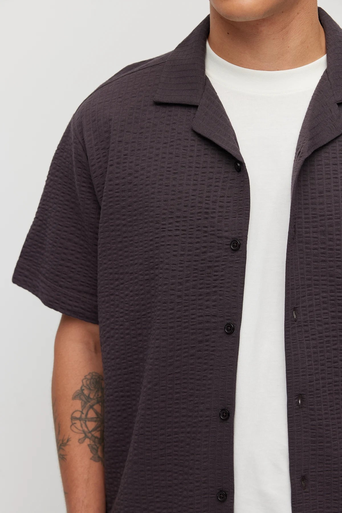 Men's Textured Relaxed Fit Shirt