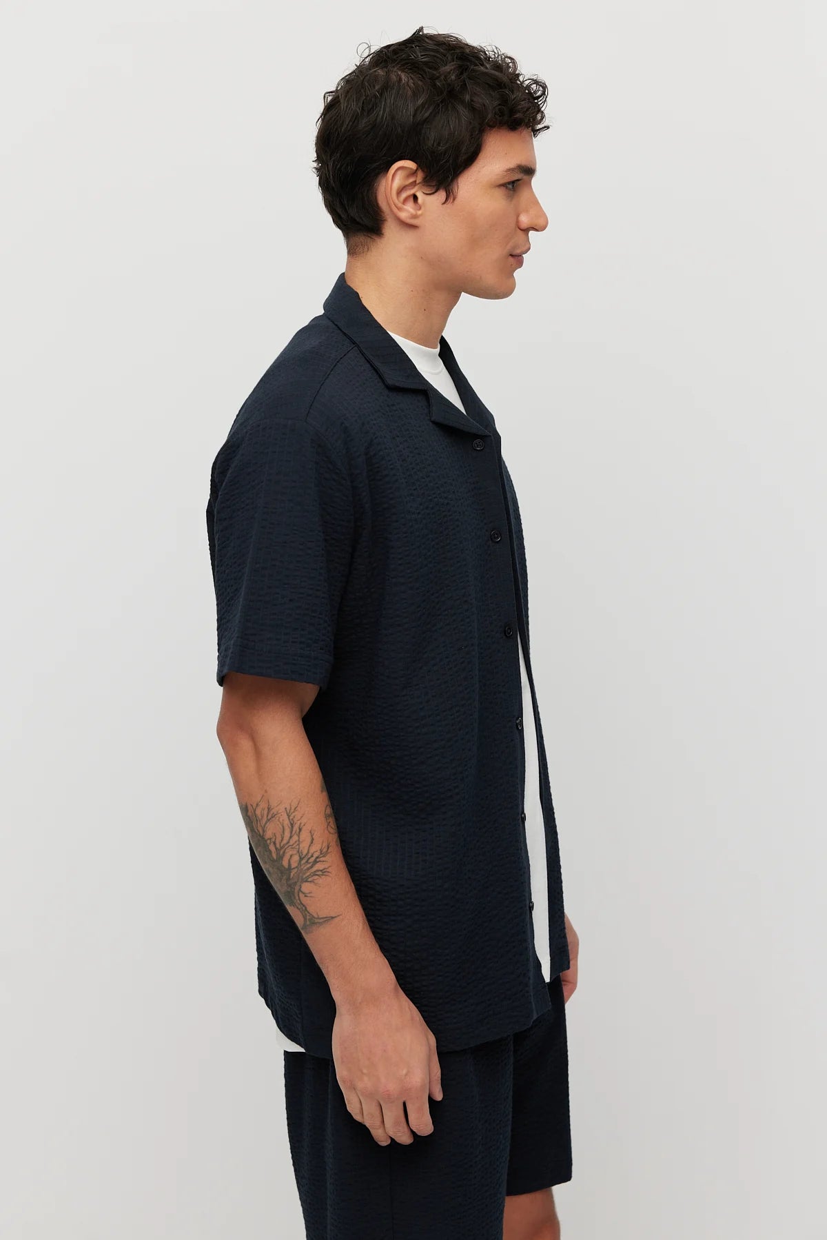 Men's Textured Relaxed Fit Shirt
