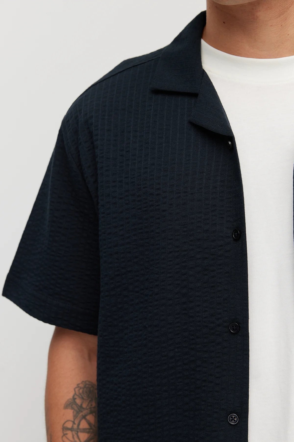 Men's Textured Relaxed Fit Shirt