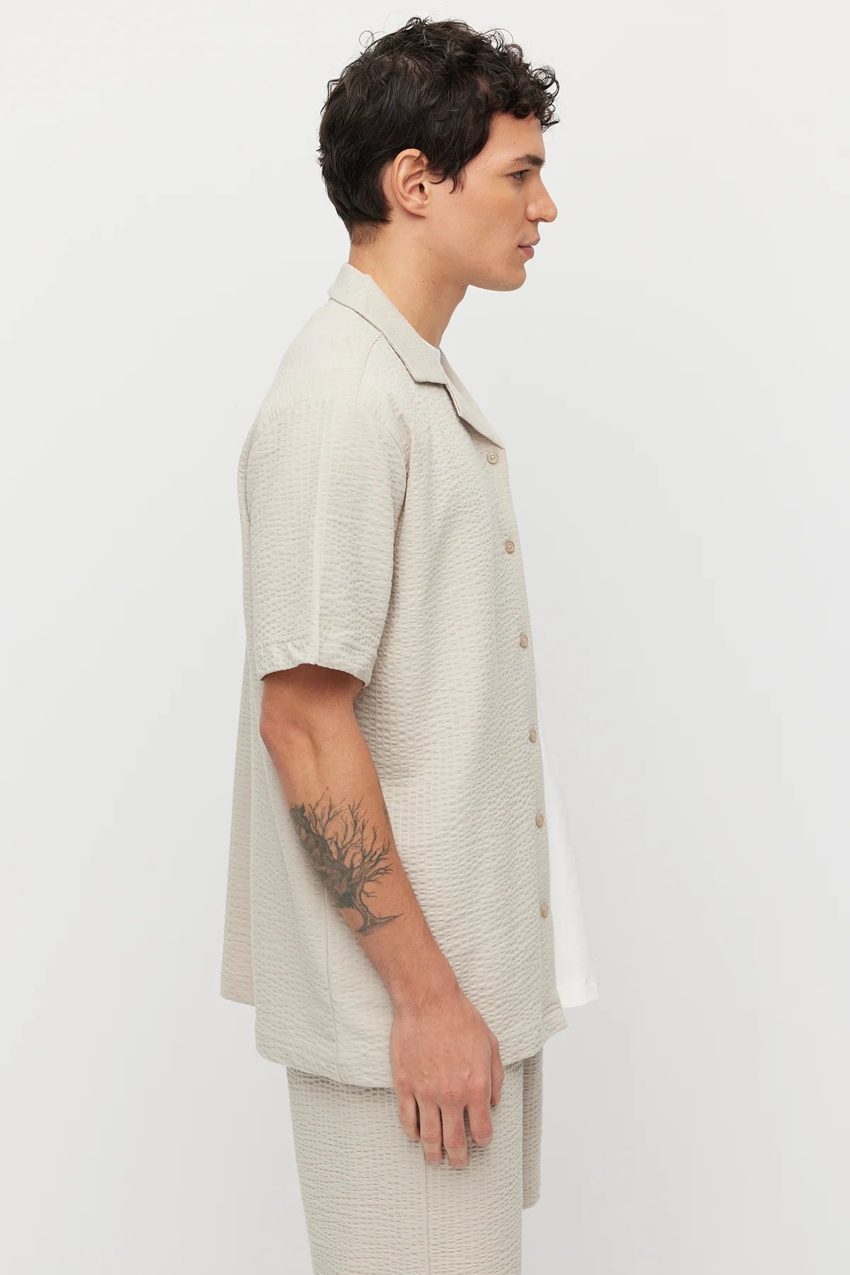 Men's Textured Relaxed Fit Shirt