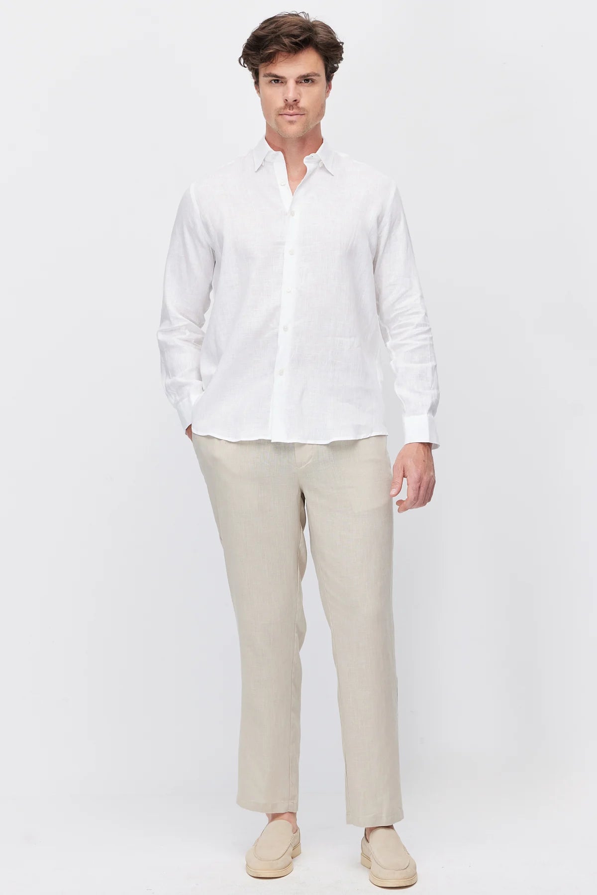Men's Linen Regular Shirt