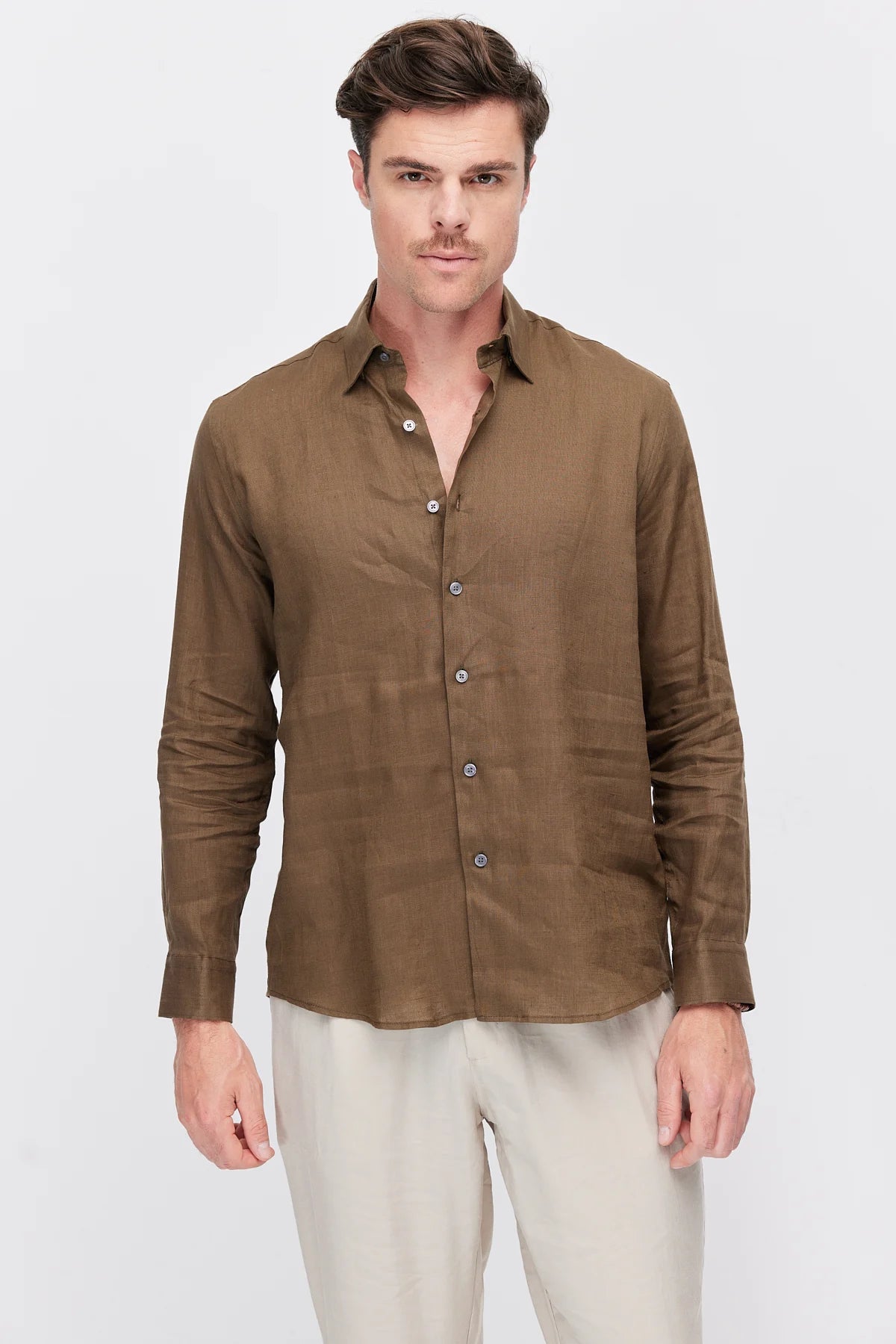 Men's Linen Regular Shirt