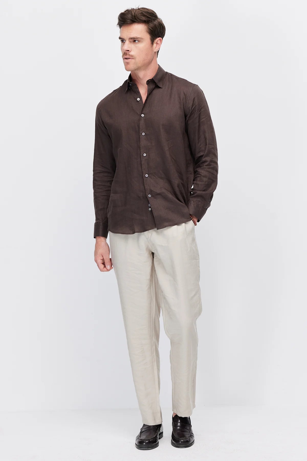 Men's Linen Regular Shirt