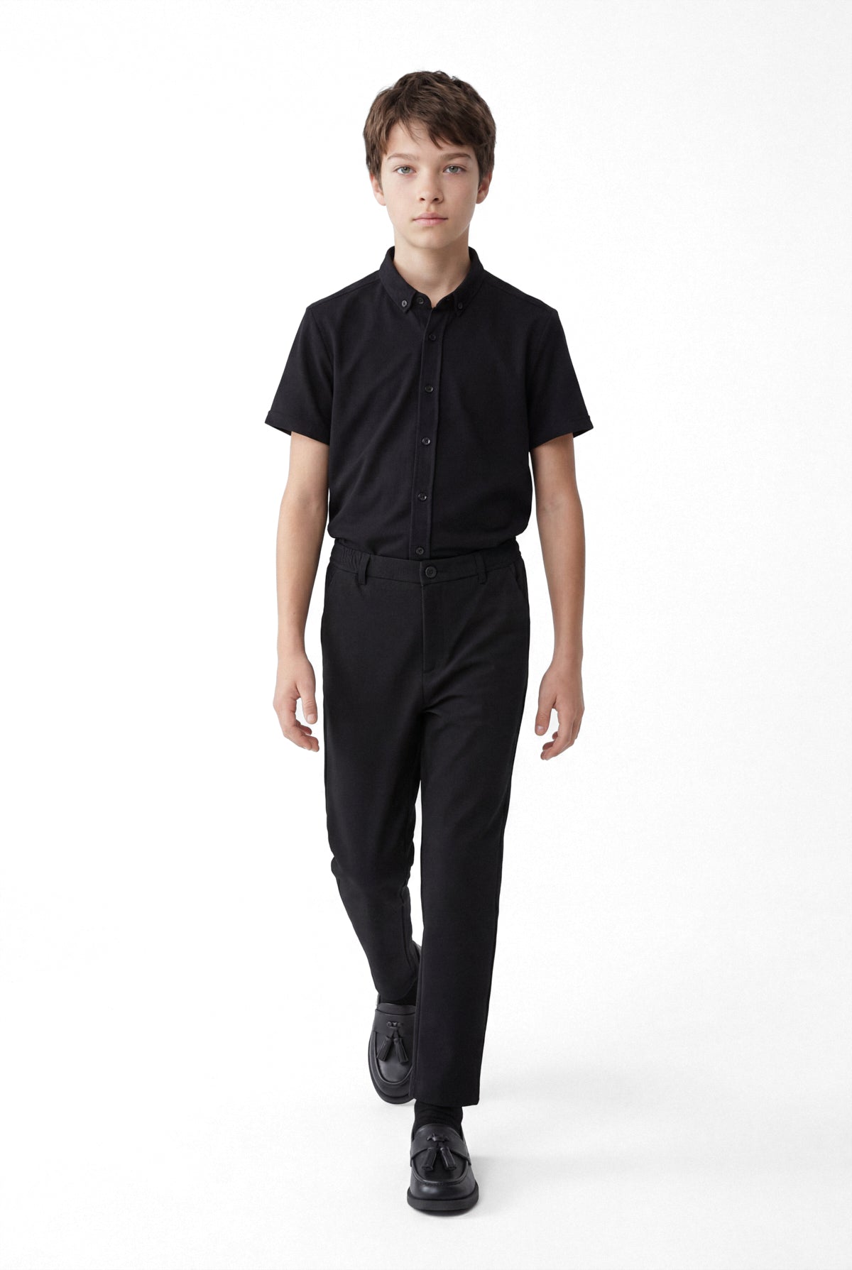 Boys' Short Sleeved Button Down Shirt