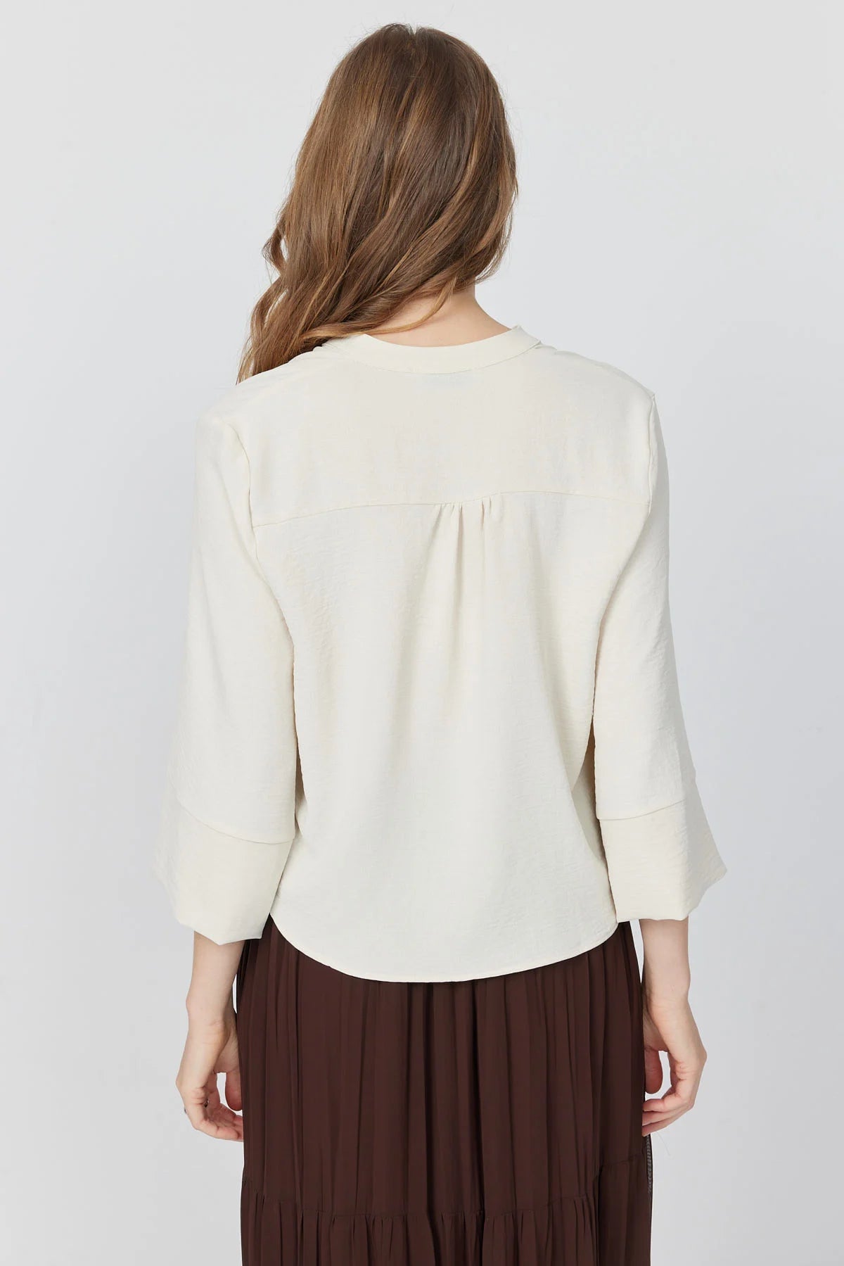 بلوزی کۆلارە ماندارین بۆ ئافرەتان