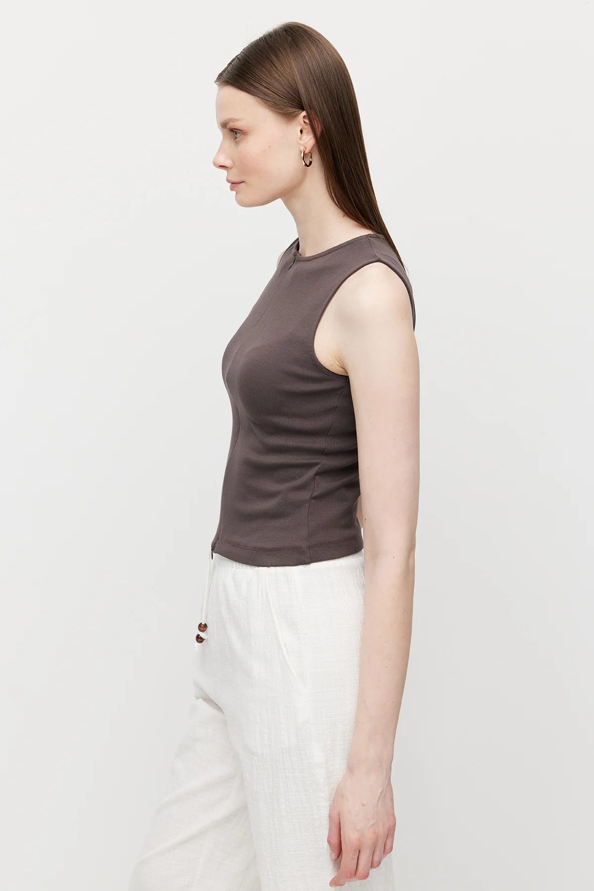 Women's Double-Zip Ribbed Bodysuit