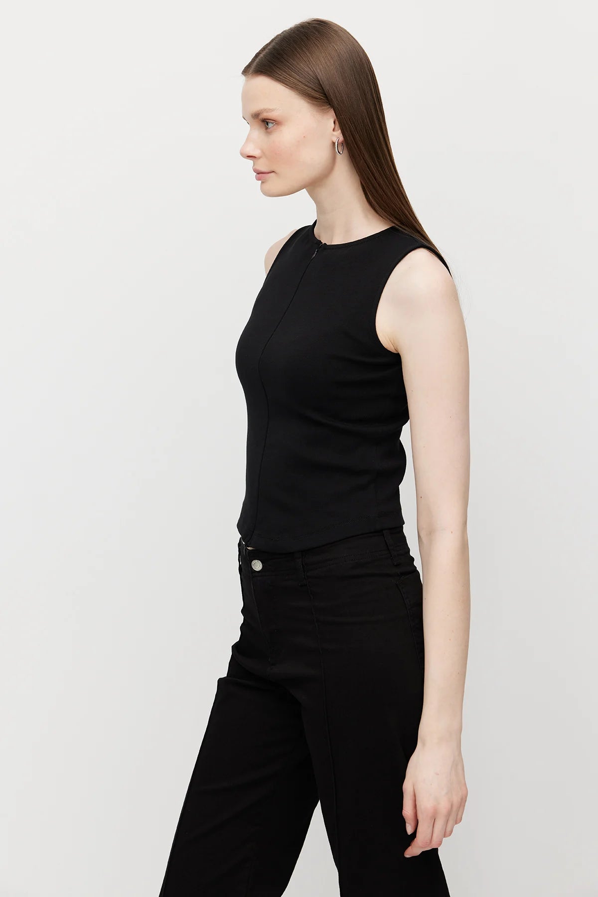 Women's Double-Zip Ribbed Bodysuit