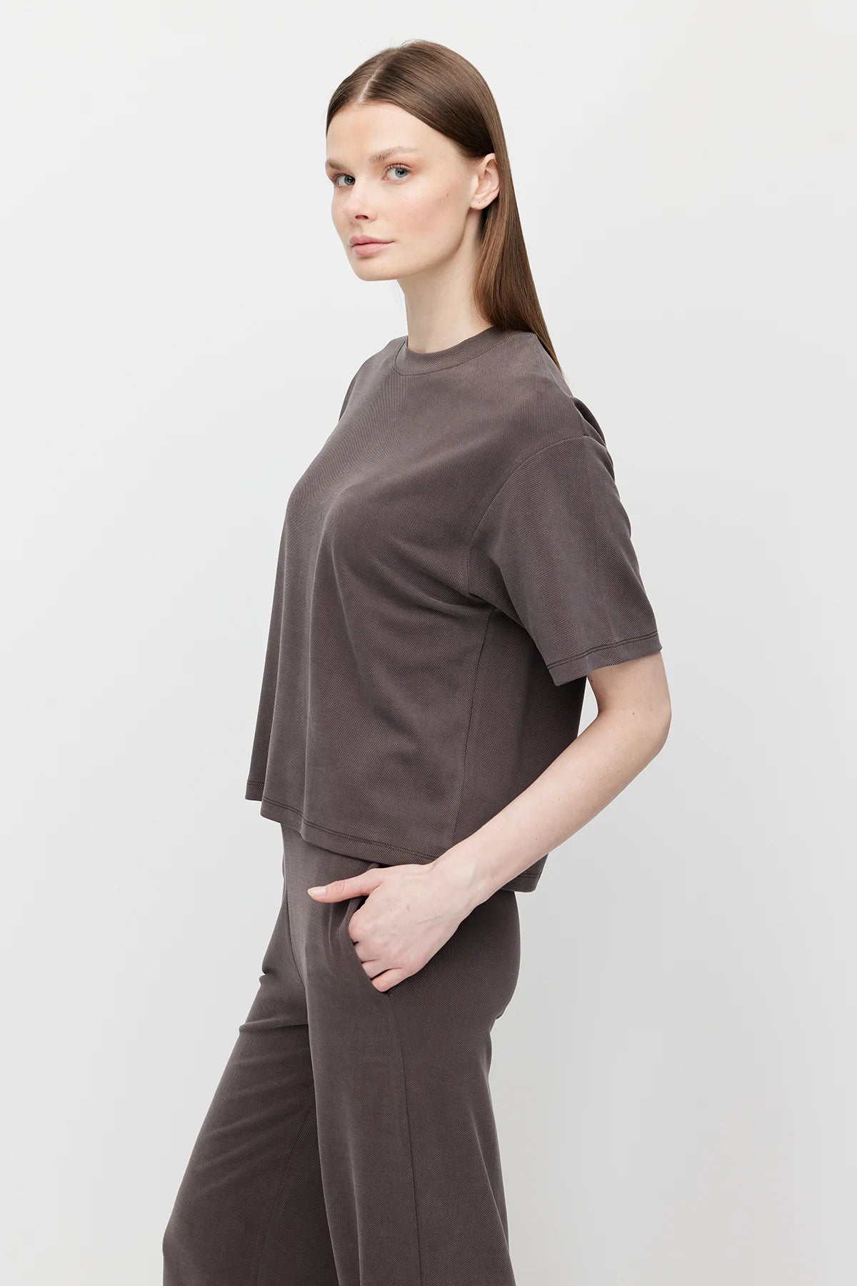 Women's Soft Textured Oversize T-shirt