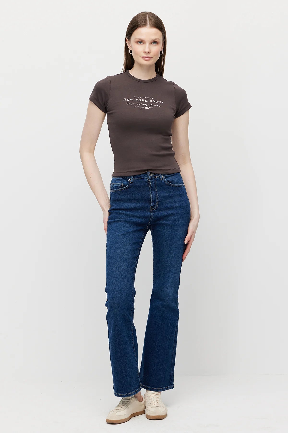 Women's Printed Crew Neck