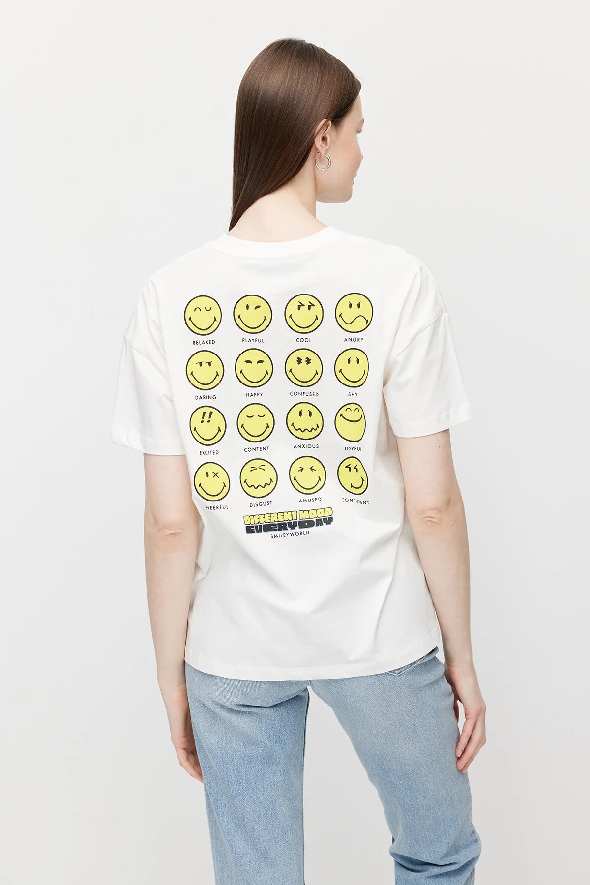 Women's Basic T-shirt with Back Print