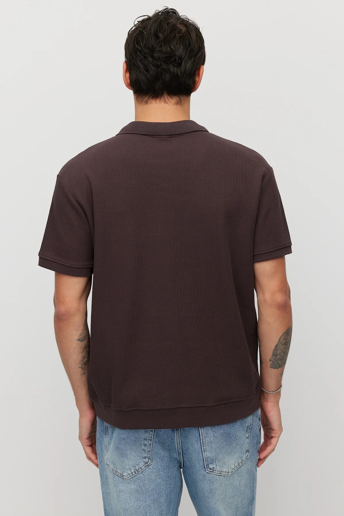 Men's Textured Collar T-shirt