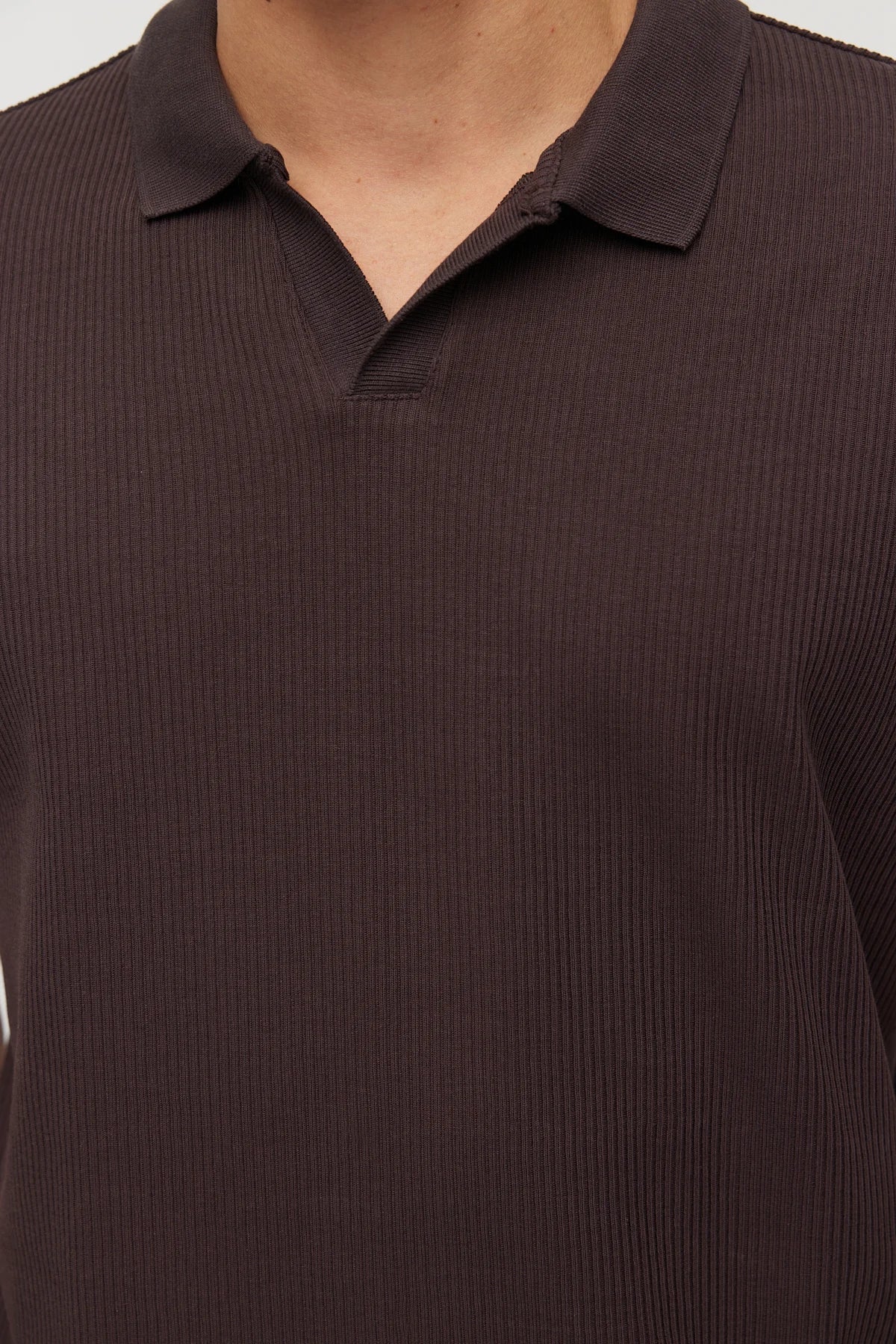 Men's Textured Collar T-shirt
