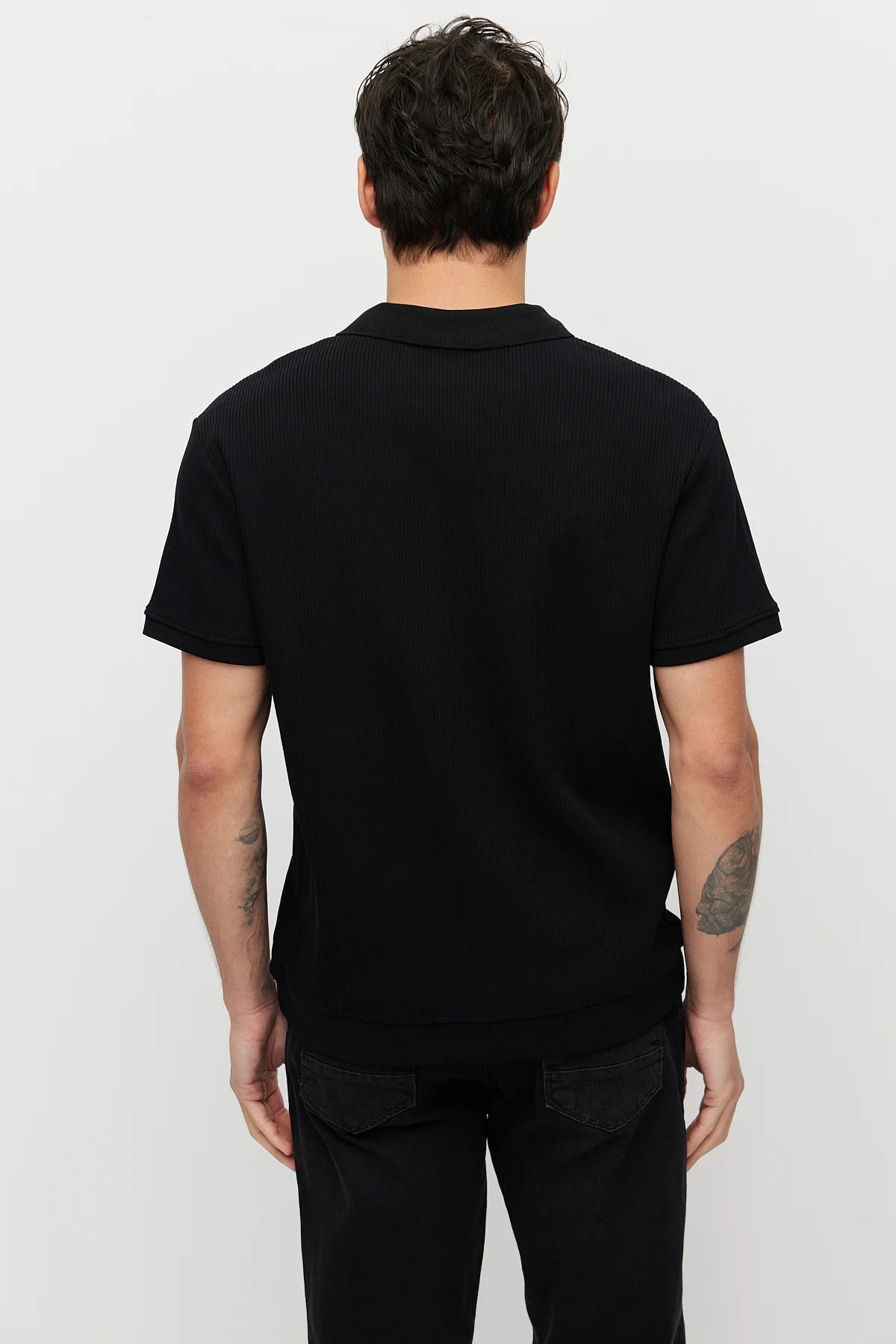 Men's Textured Collar T-shirt